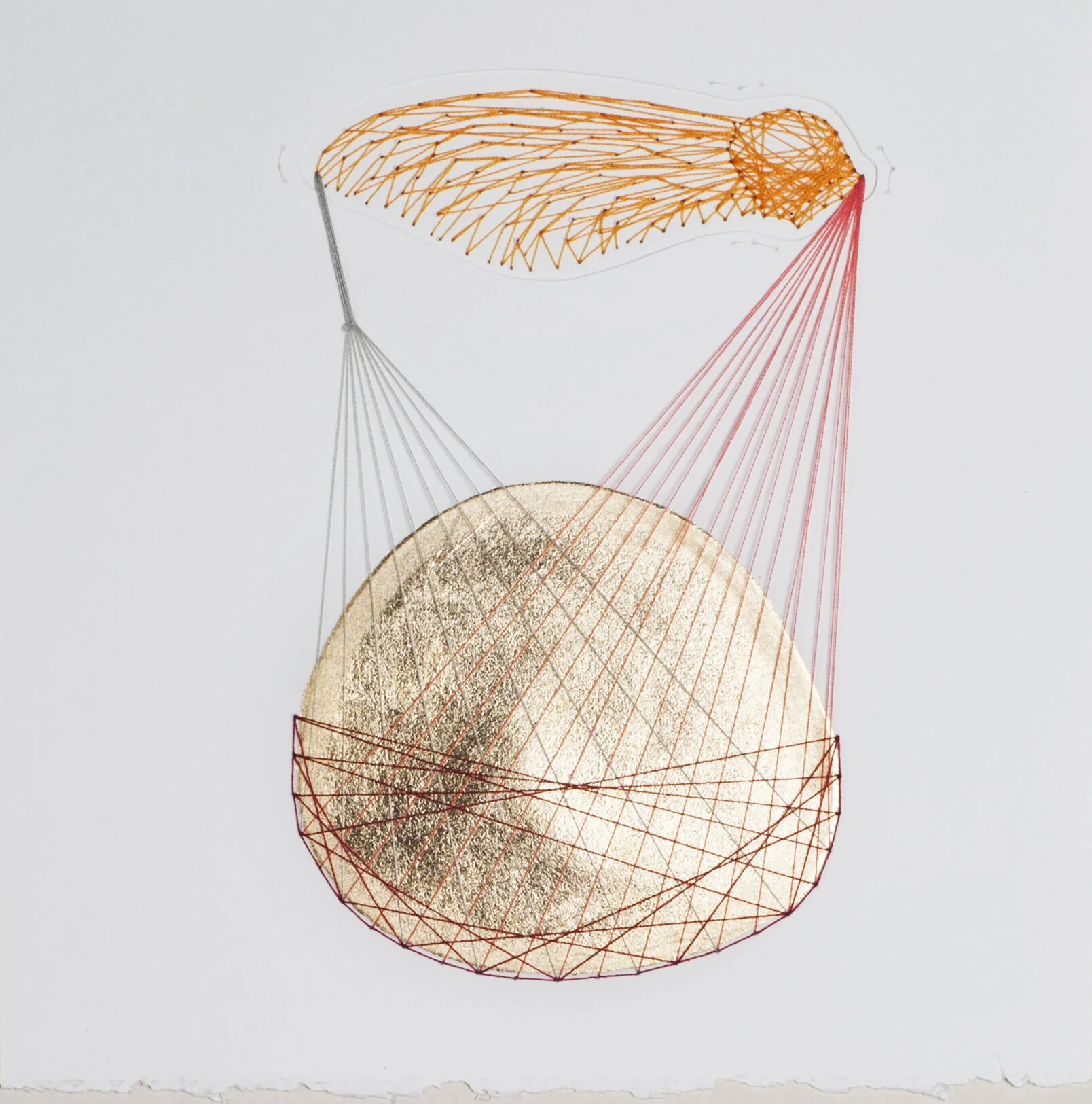 Grounded Samara, 8.75x8.75”  SOLD