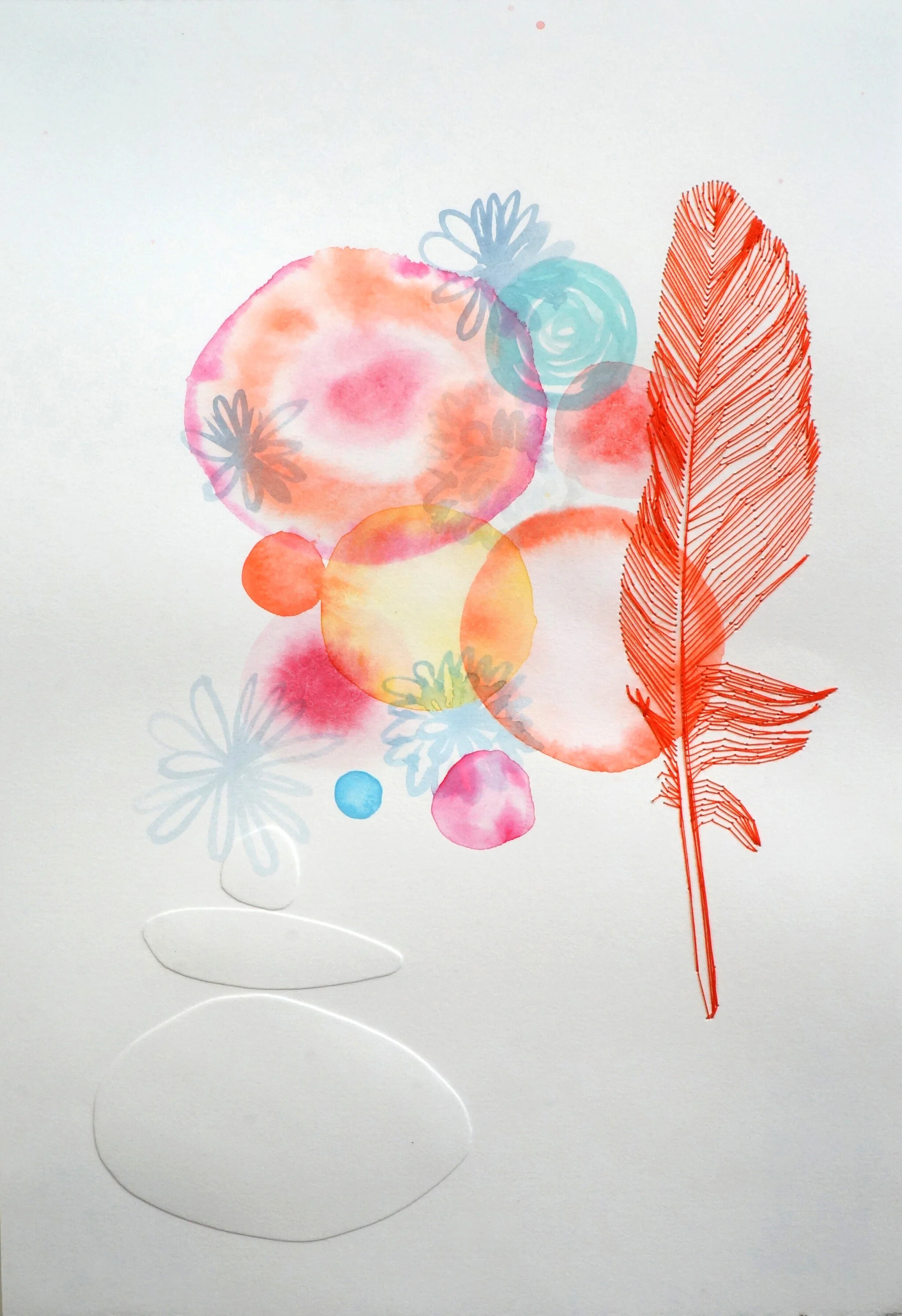 Feather 1, 9.25x13”