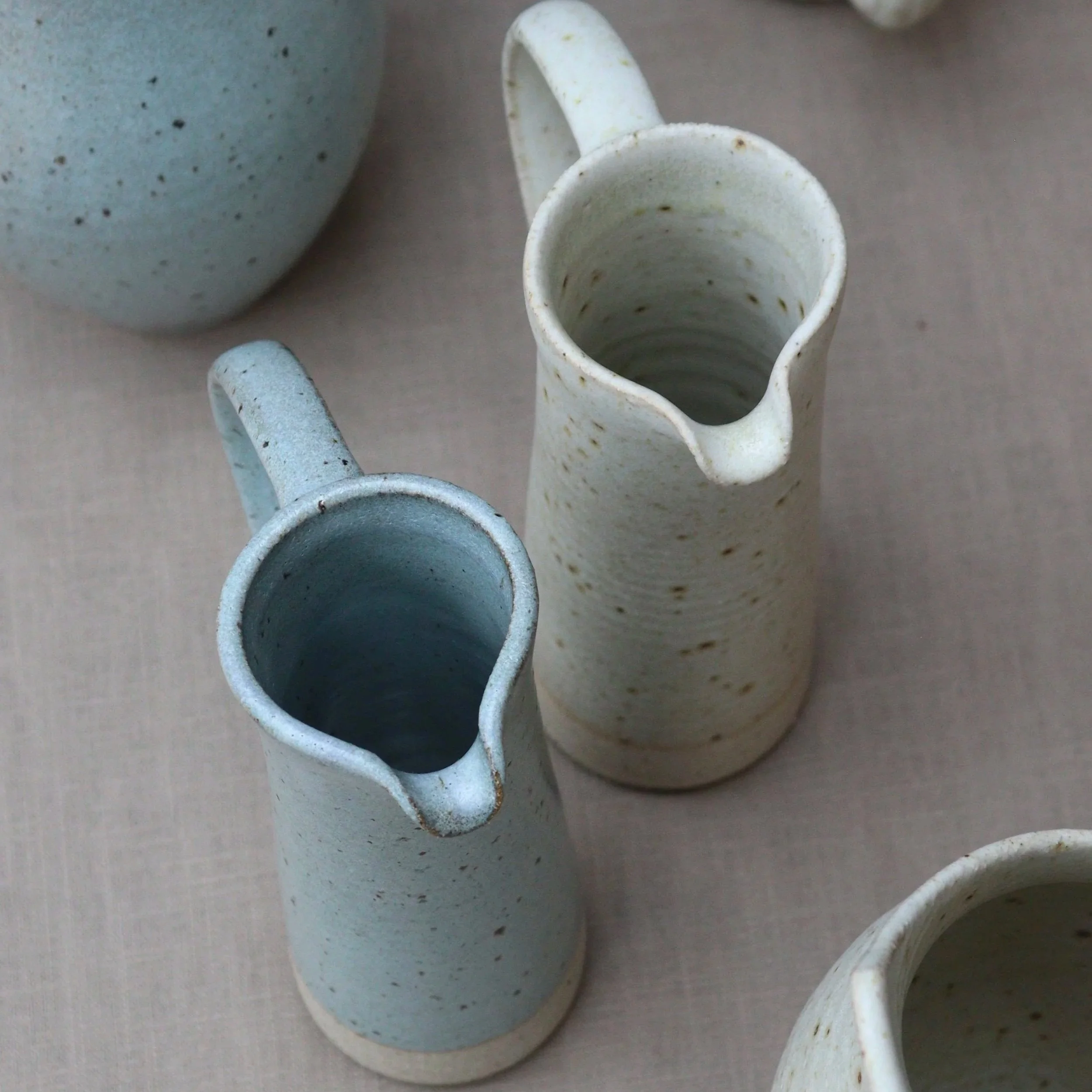 Flecked Straight Jug Pairing