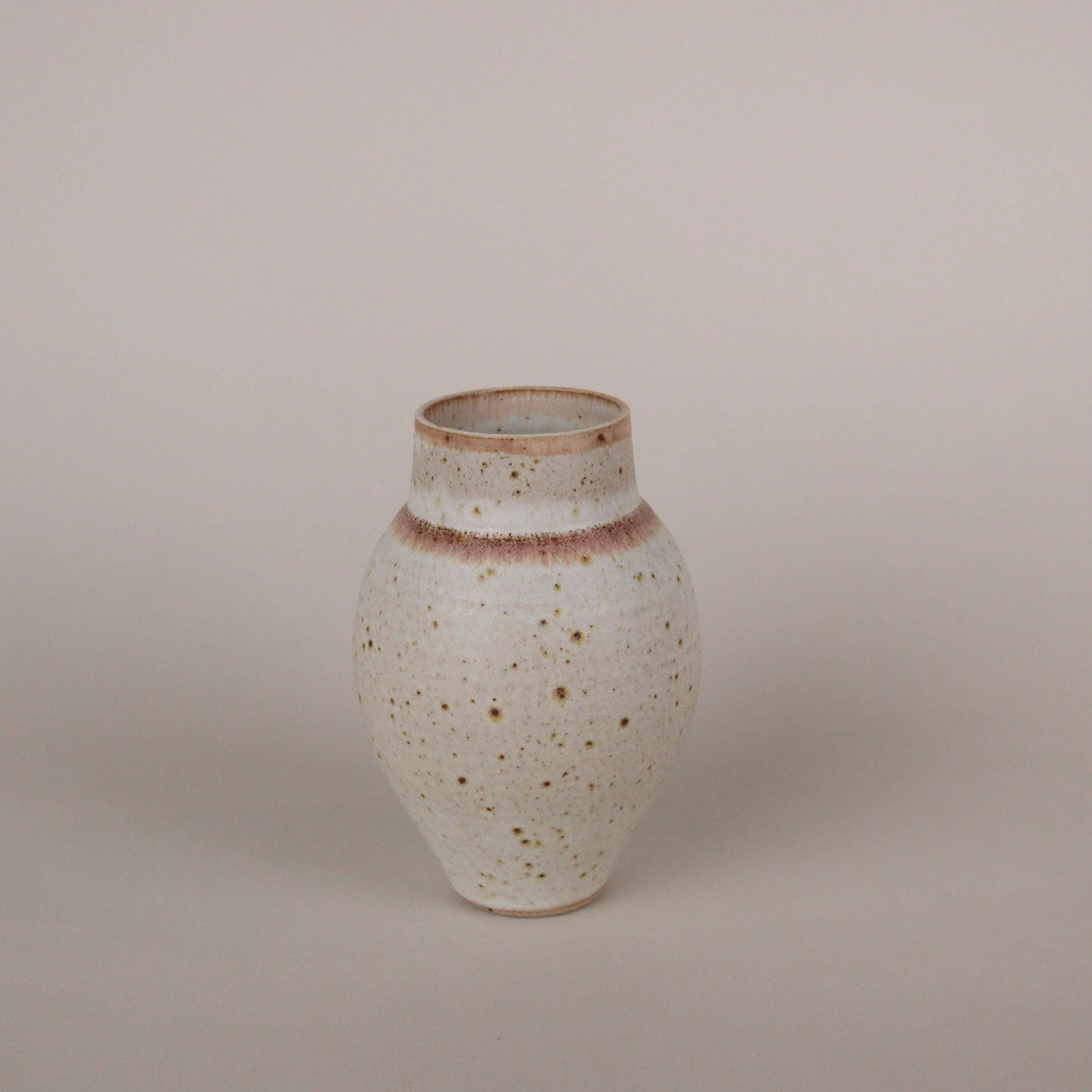 Flecked Bulbed Vase