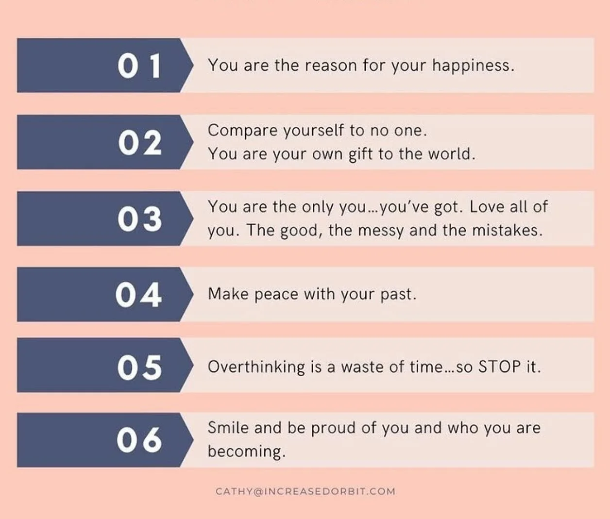 Here&rsquo;s the deal folks&hellip;You are responsible for you. No one else. If you want to live a great life&hellip;make a commitment to work on some of these things.💙