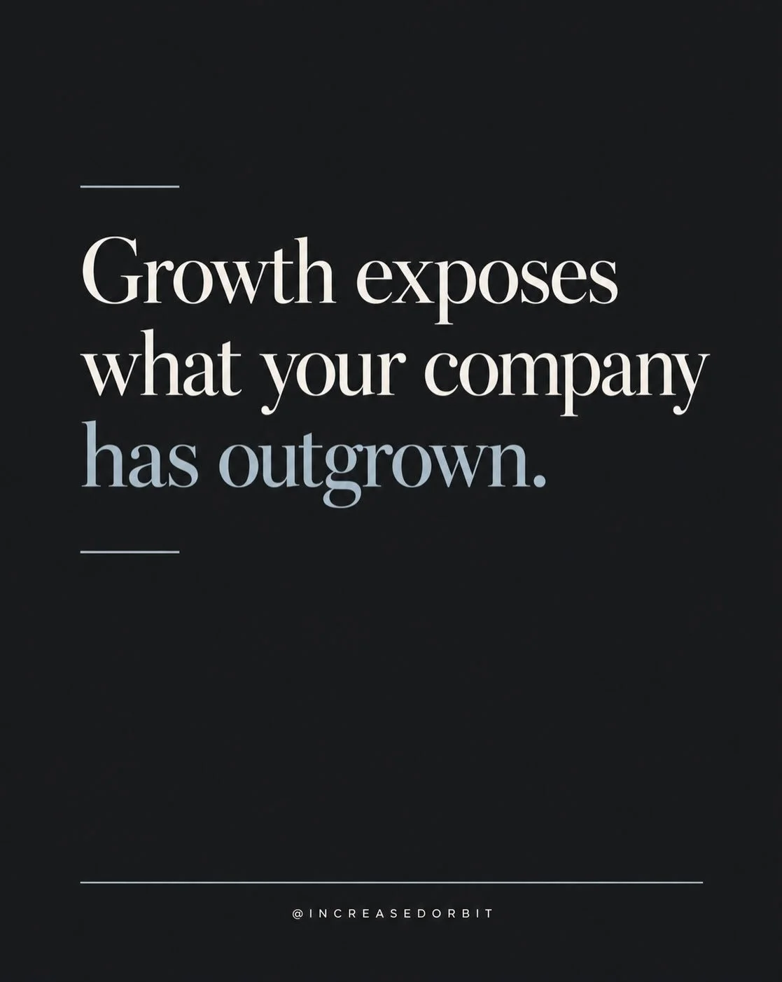 I love building a business, but growth asks a lot of you. Just when you find your rhythm, you reach a point where something needs to change again. The hard part is being willing to question decisions that worked, relationships you value, and ways of 