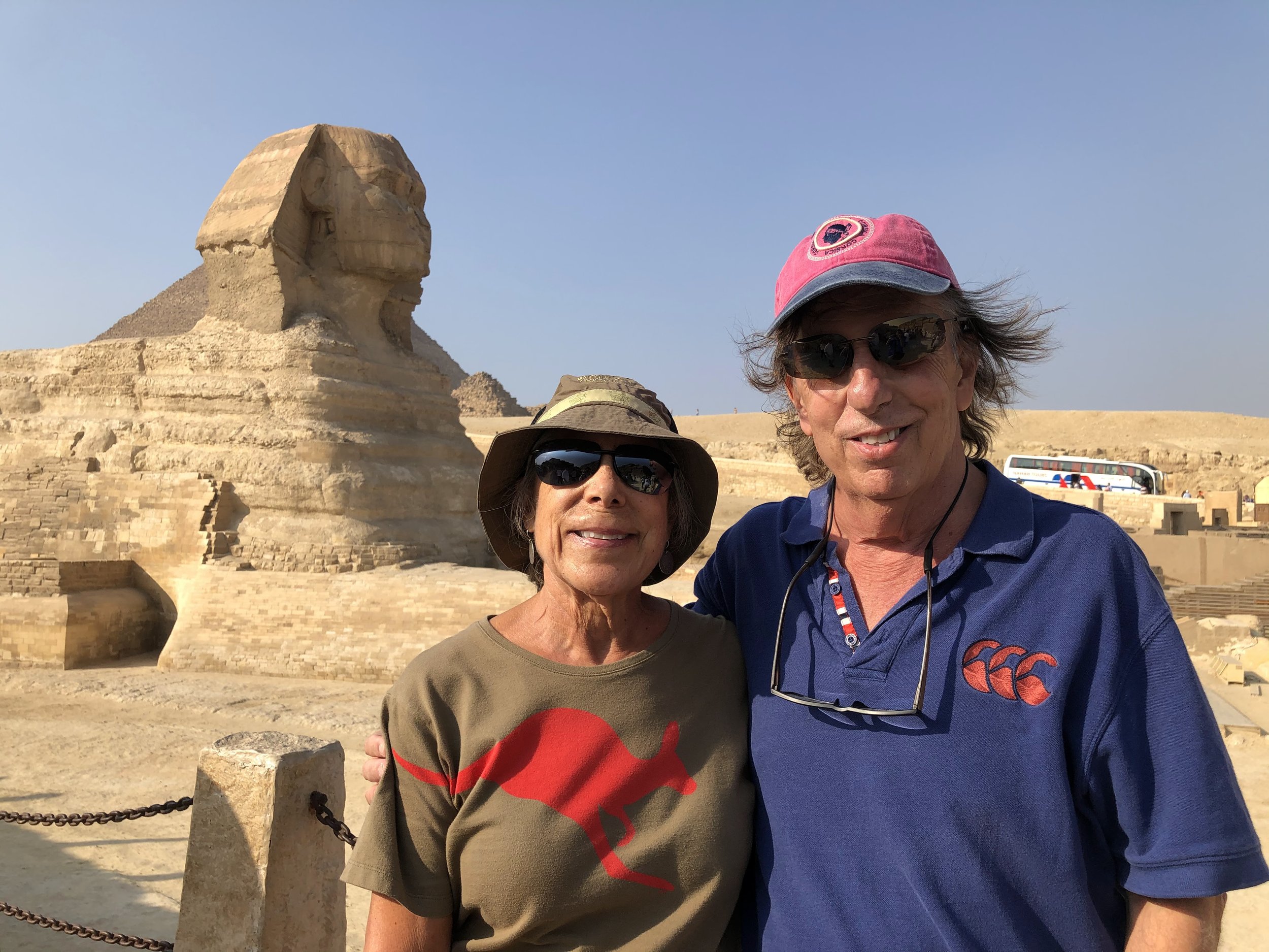 With the Great Sphinx, Giza, Egypt