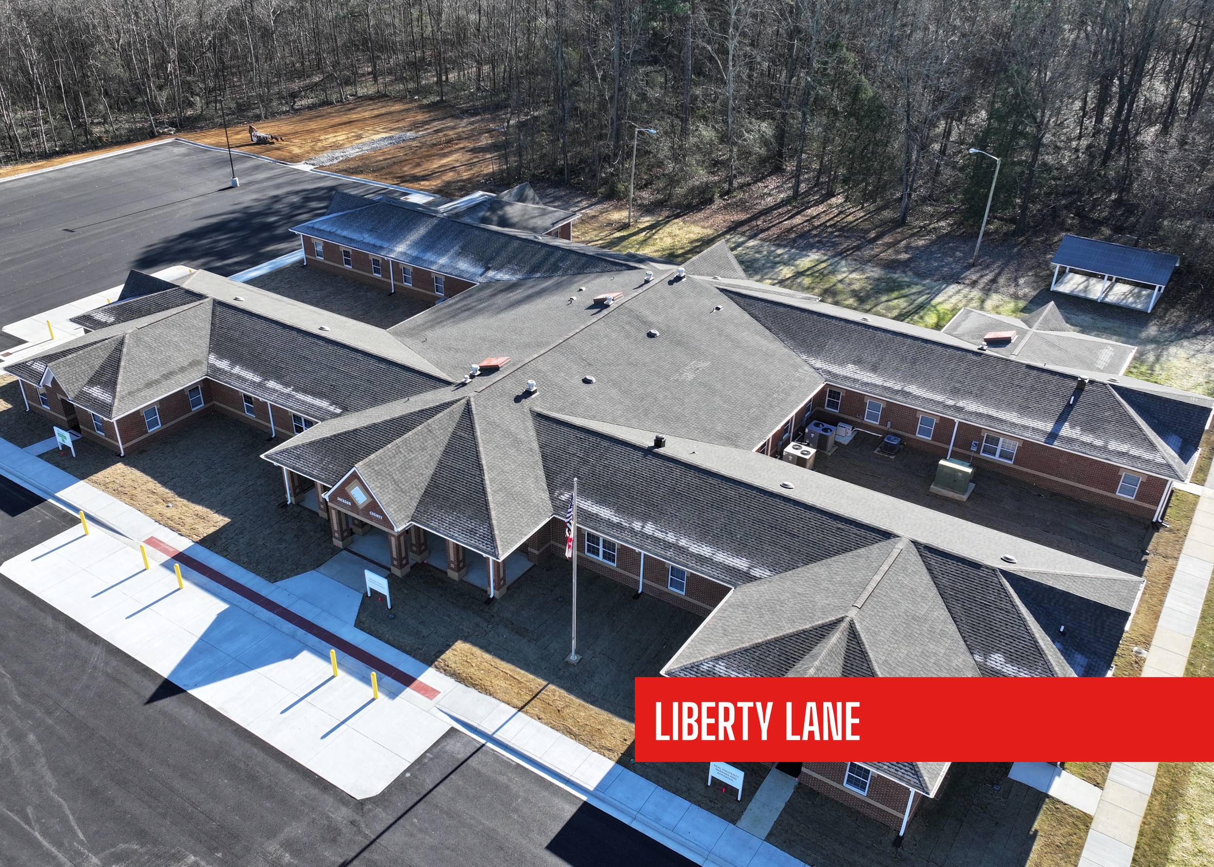 Liberty Lane in Jackson County Scottsboro, Alabama built by P&C Construction as a government county courthouse, clerk and Tags location.