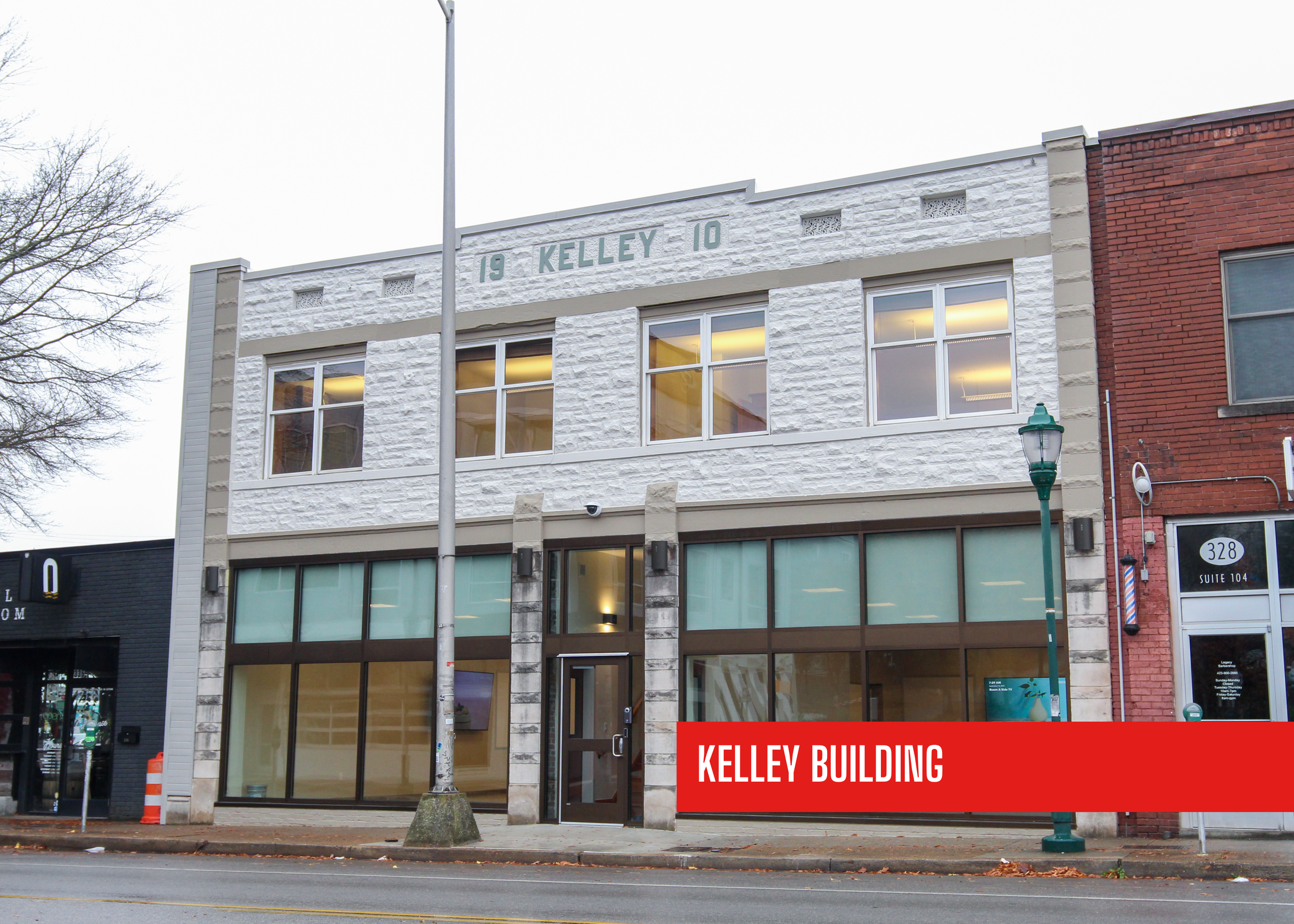 Kelley Building historic workplace remodel by P&C Construction in Chattanooga, Tennessee.