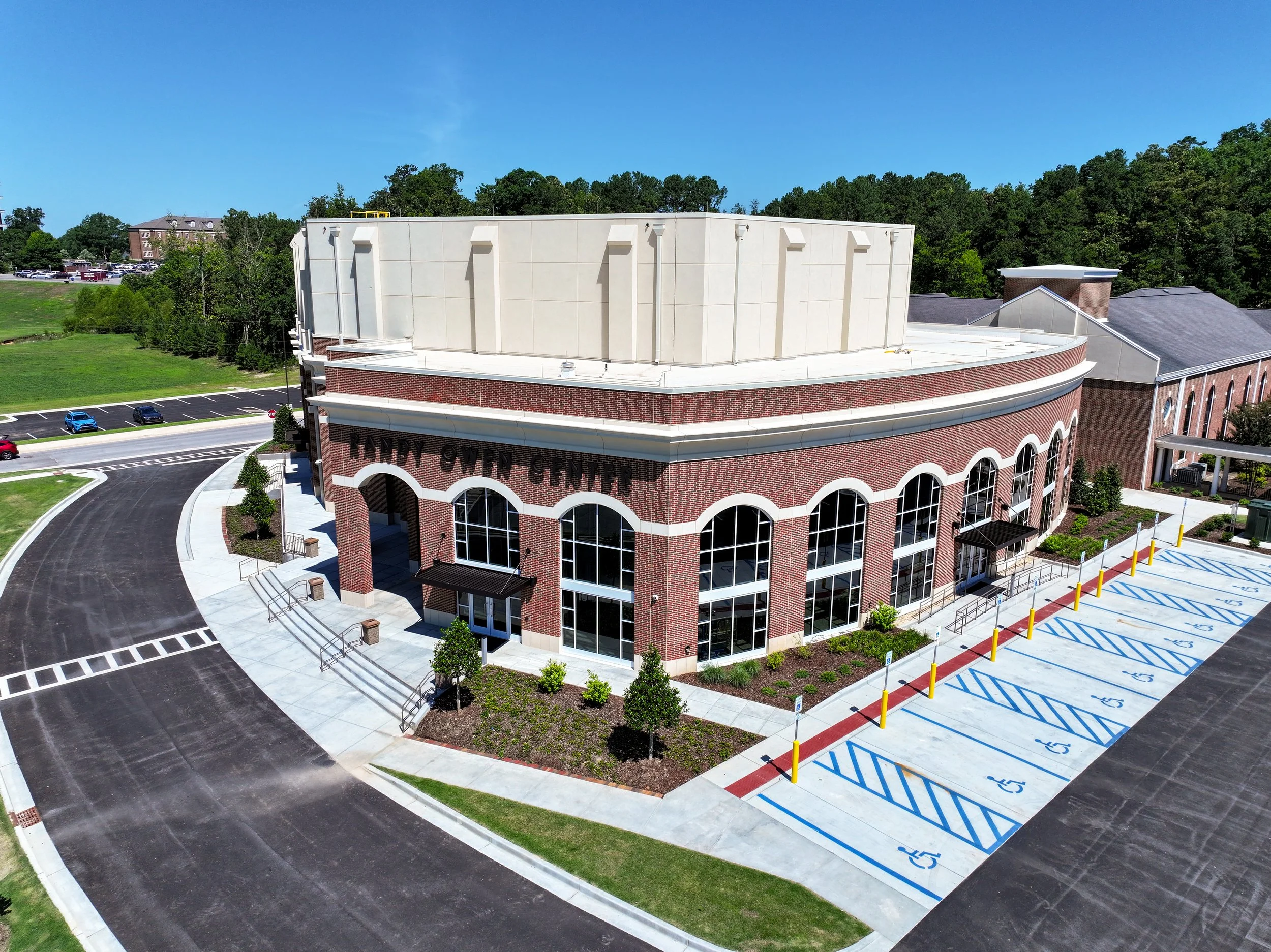 Randy Owen Performing Arts Center at Jacksonville State University in Jacksonville, Alabama built and remodeled by P&C Construction.