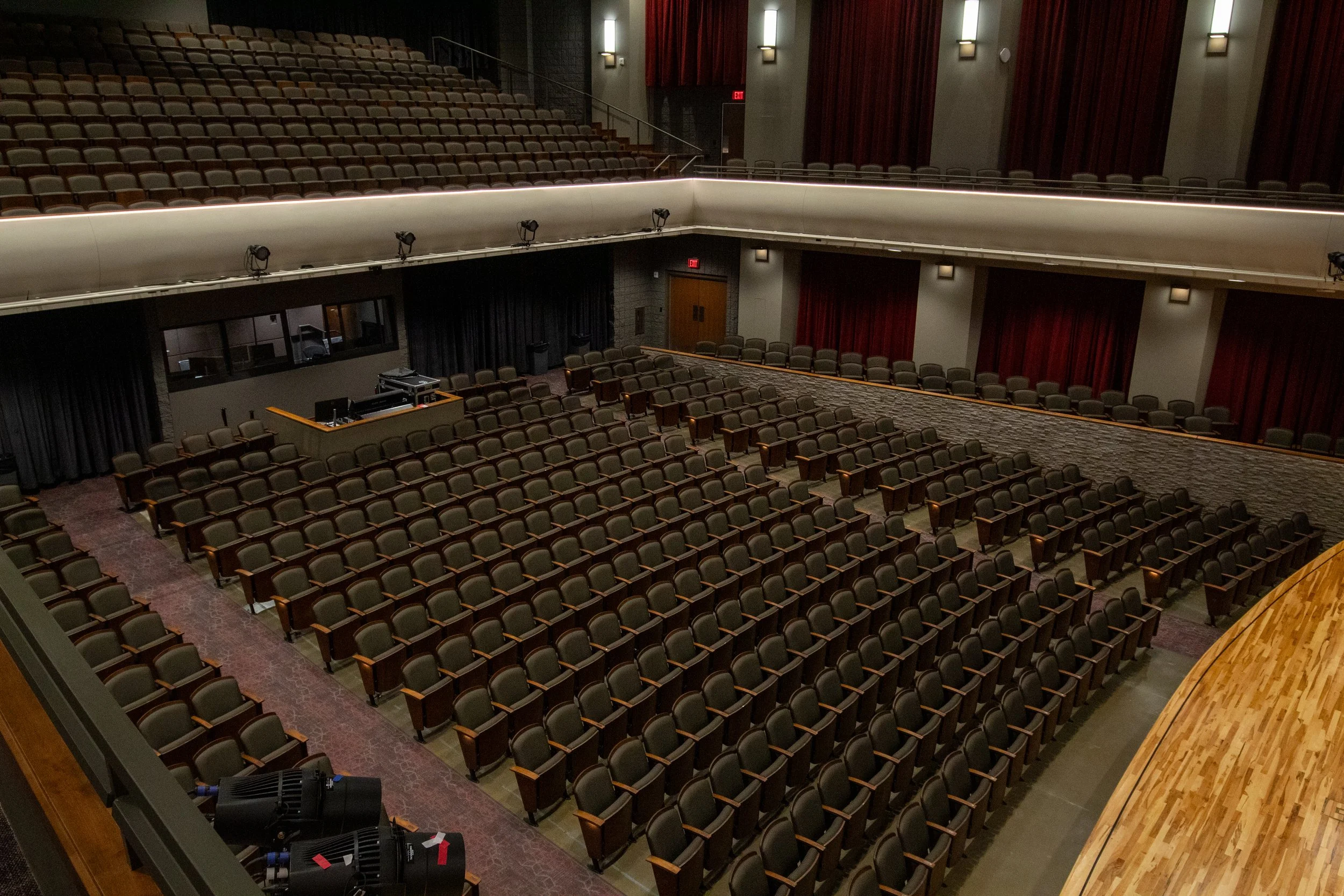 Randy Owen Performing Arts Center at Jacksonville State University in Jacksonville, Alabama built and remodeled by P&C Construction.