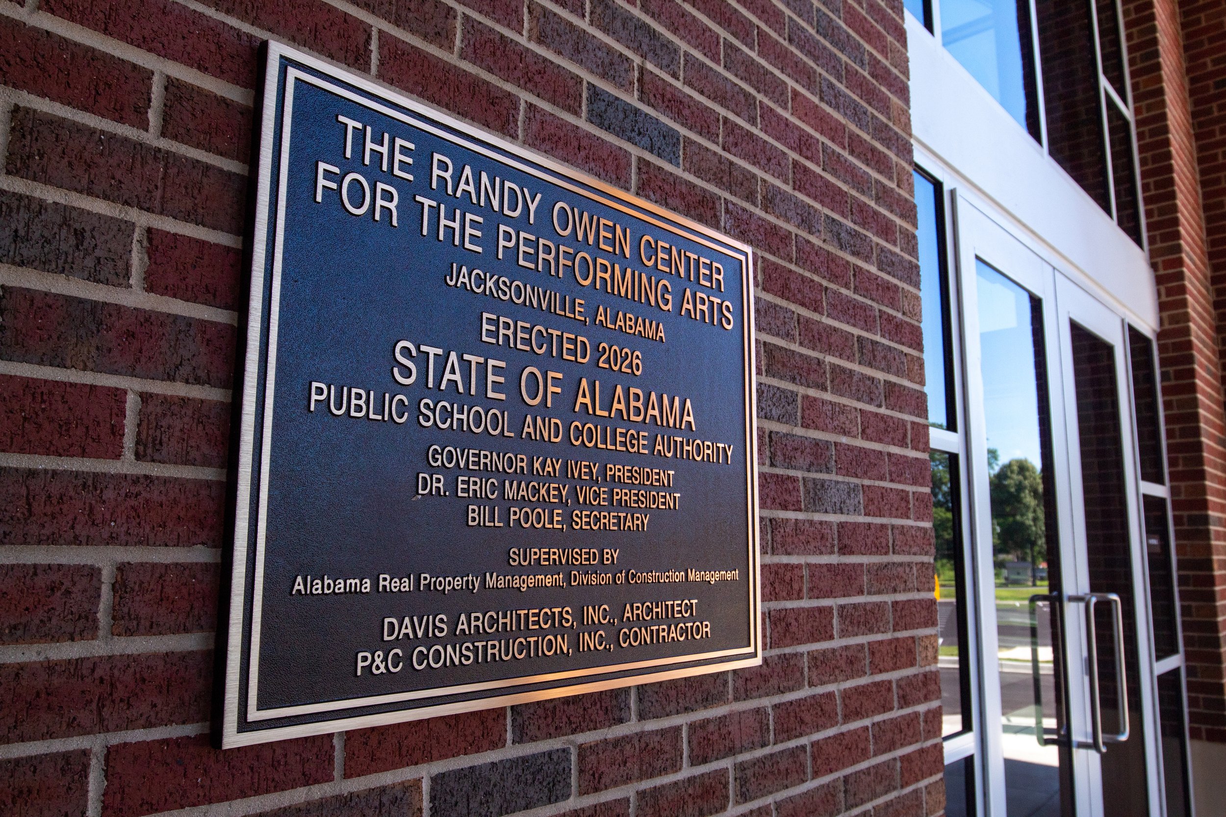 Randy Owen Performing Arts Center at Jacksonville State University in Jacksonville, Alabama built and remodeled by P&C Construction.