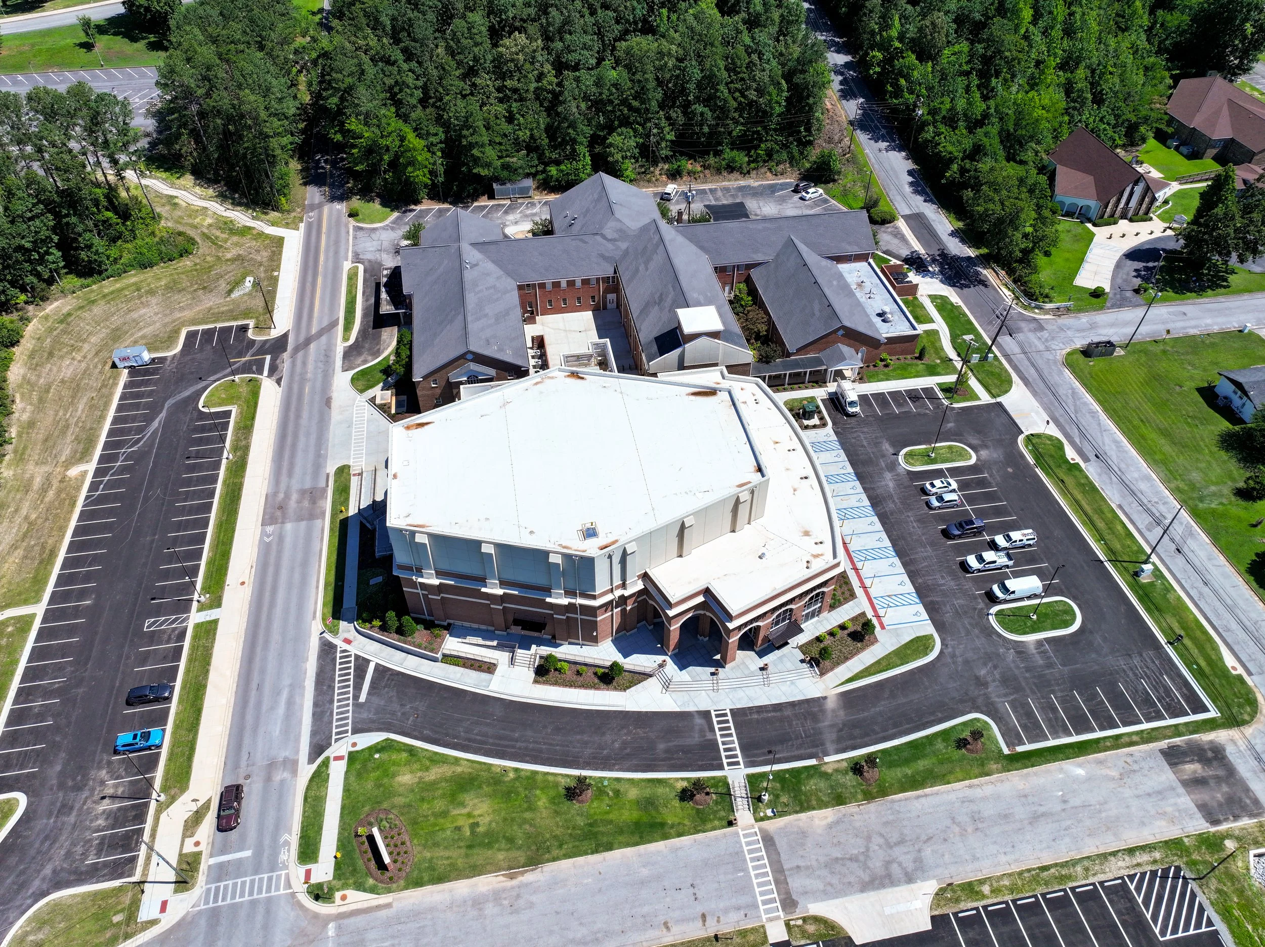Randy Owen Performing Arts Center at Jacksonville State University in Jacksonville, Alabama built and remodeled by P&C Construction.