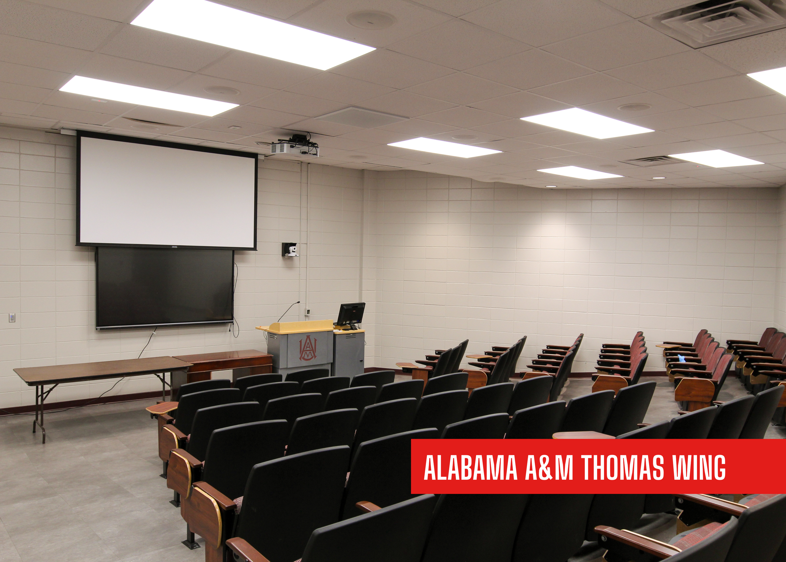 Alabama A&M Thomas wing in the Carver Complex in Huntsville, Tennessee. Remodeled by P&C Construction.