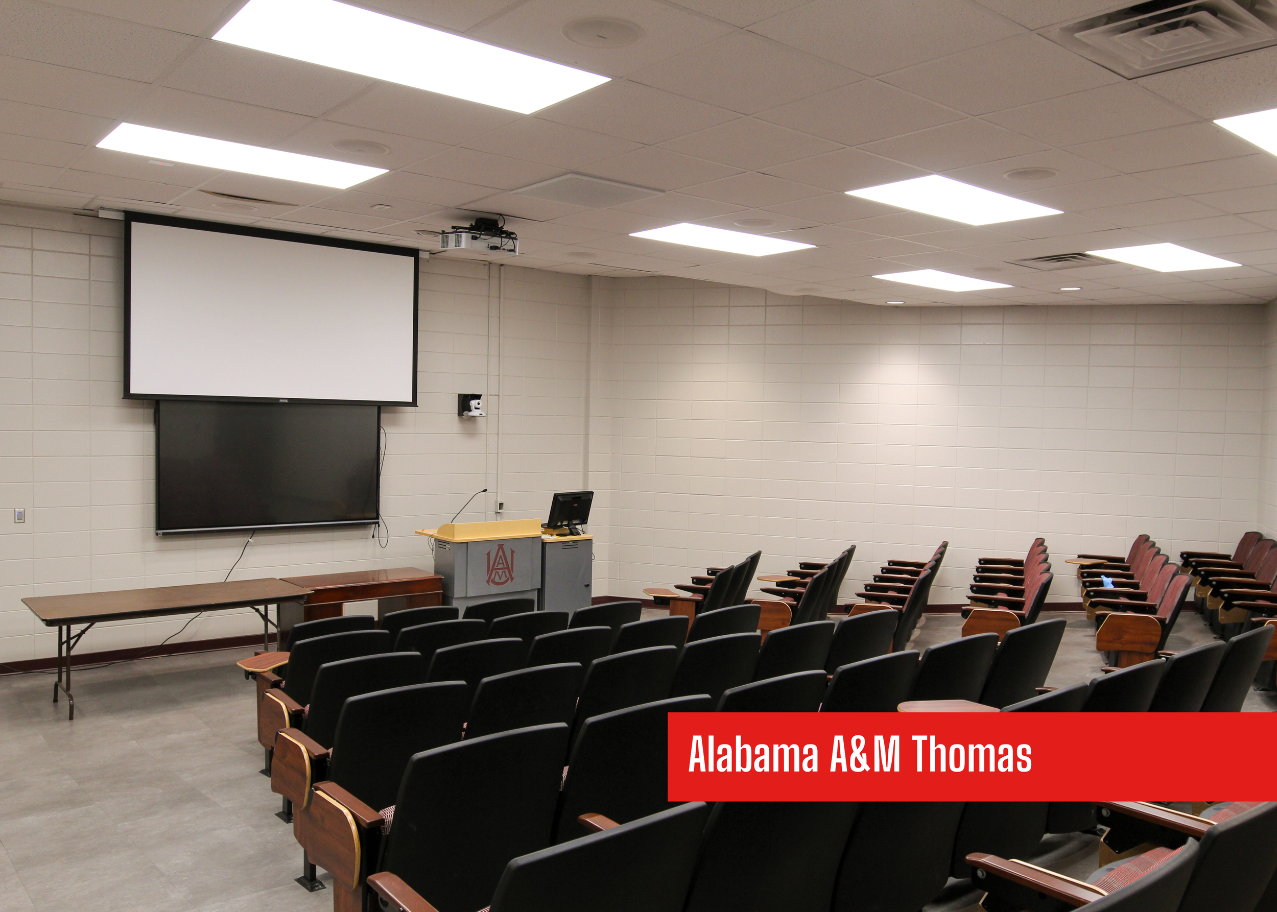 Alabama A&M Thomas wing in the Carver Complex in Huntsville, Tennessee. Remodeled by P&C Construction.