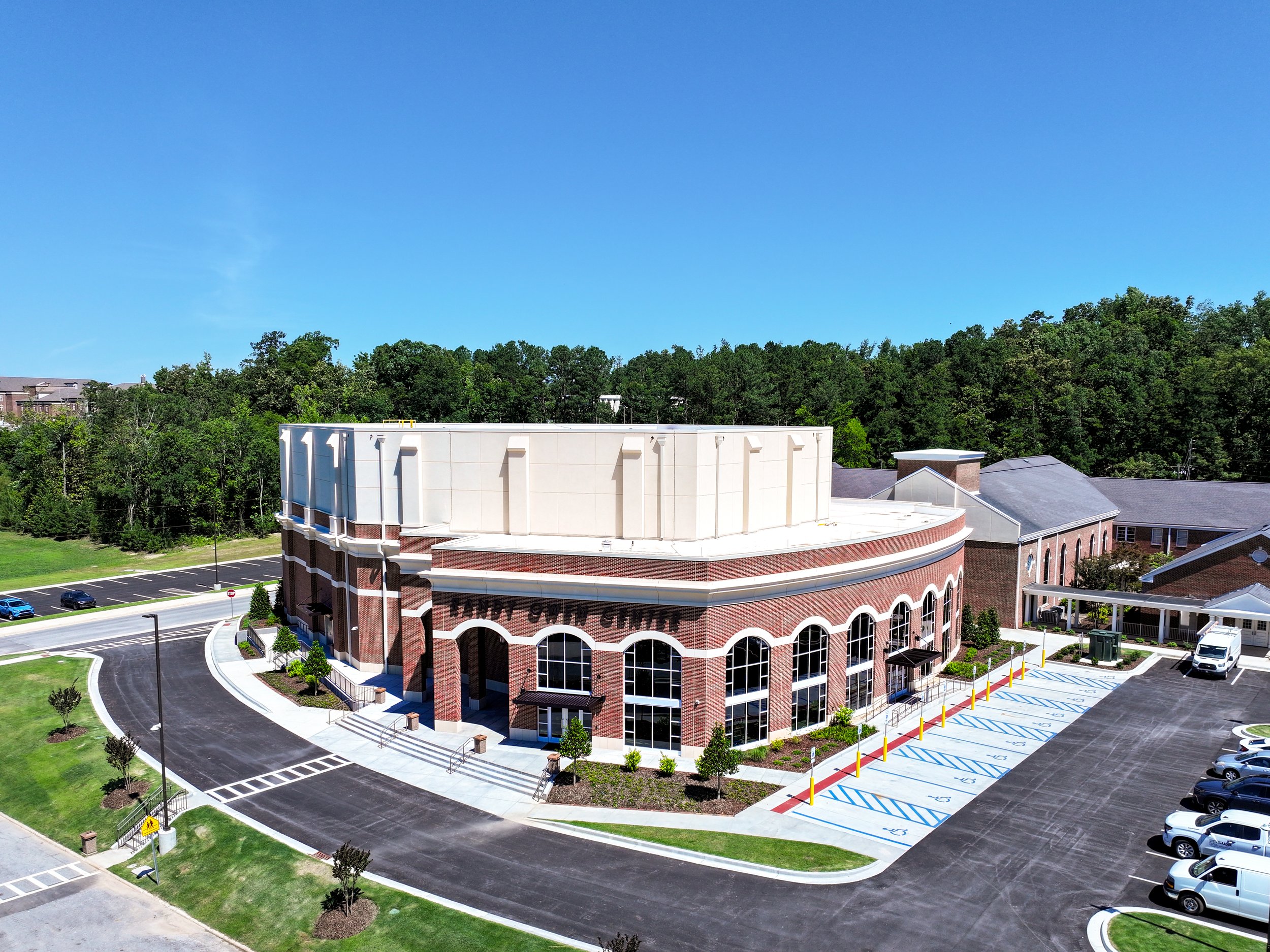 Randy Owen Performing Arts Center at Jacksonville State University in Jacksonville, Alabama built and remodeled by P&C Construction.