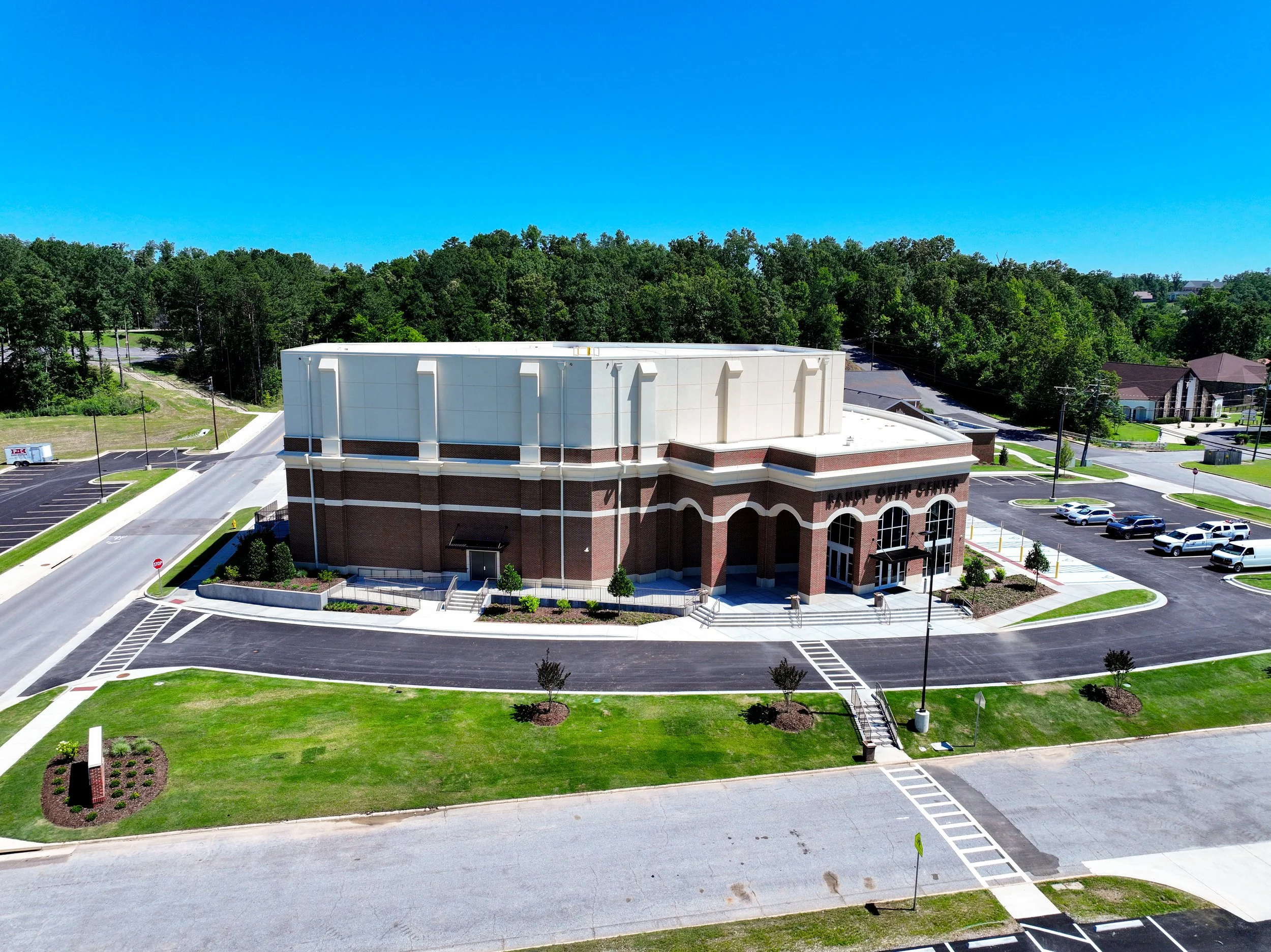 Randy Owen Performing Arts Center at Jacksonville State University in Jacksonville, Alabama built and remodeled by P&C Construction.