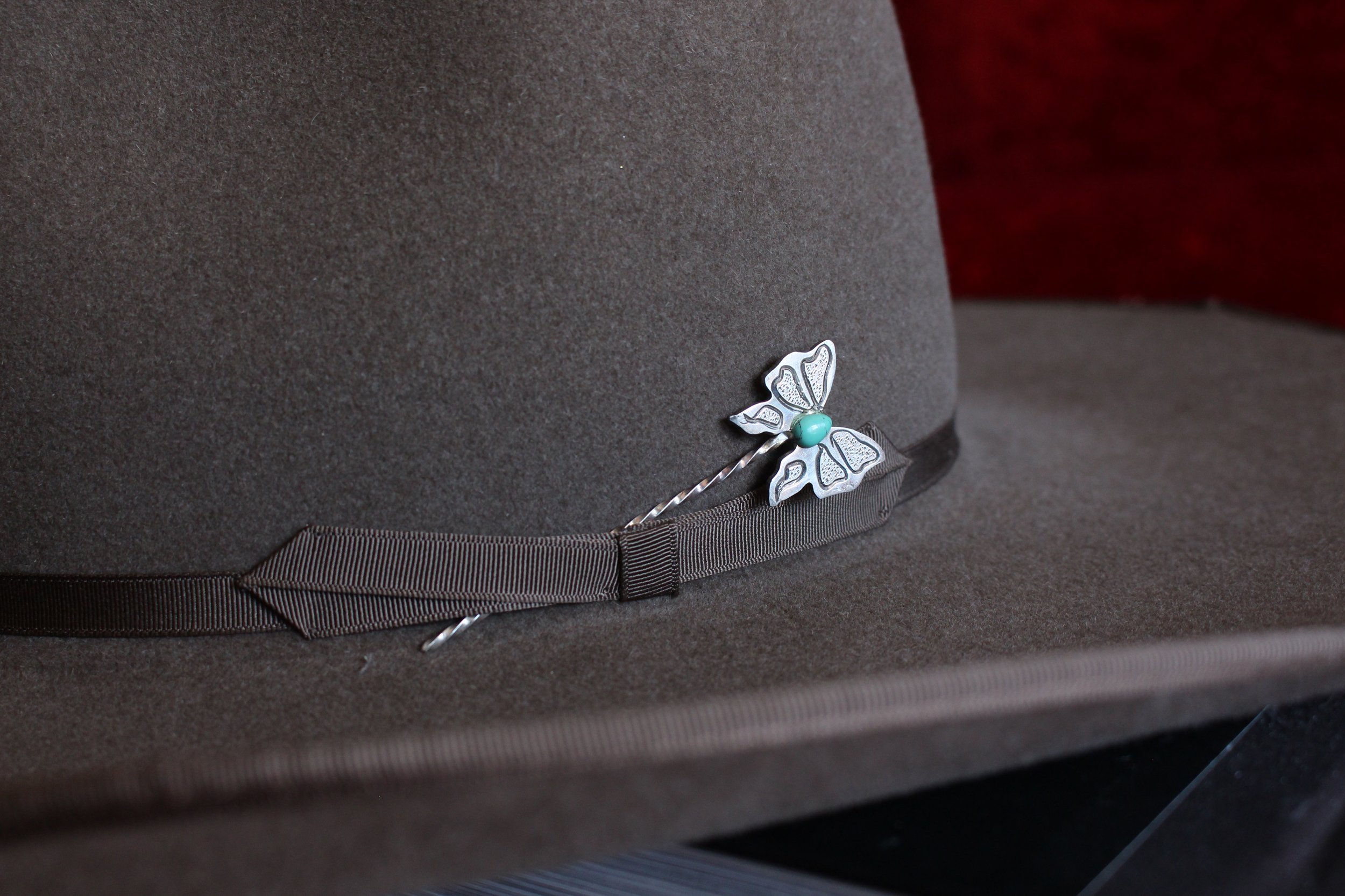 Handmade sterling hat pin