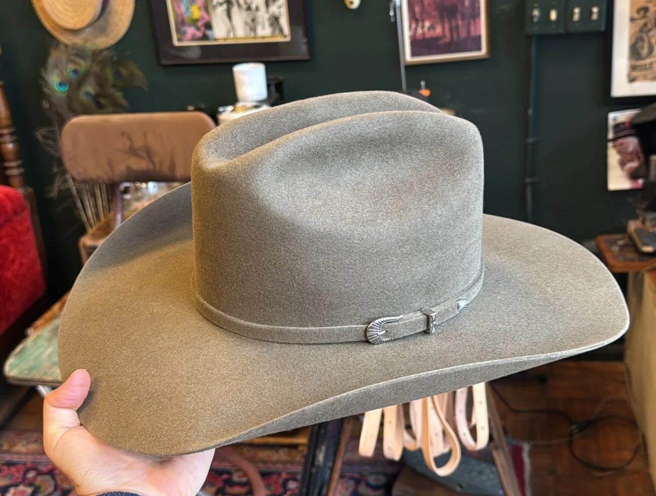 50X Beaver Blend Pecan Western Size 7 1/4