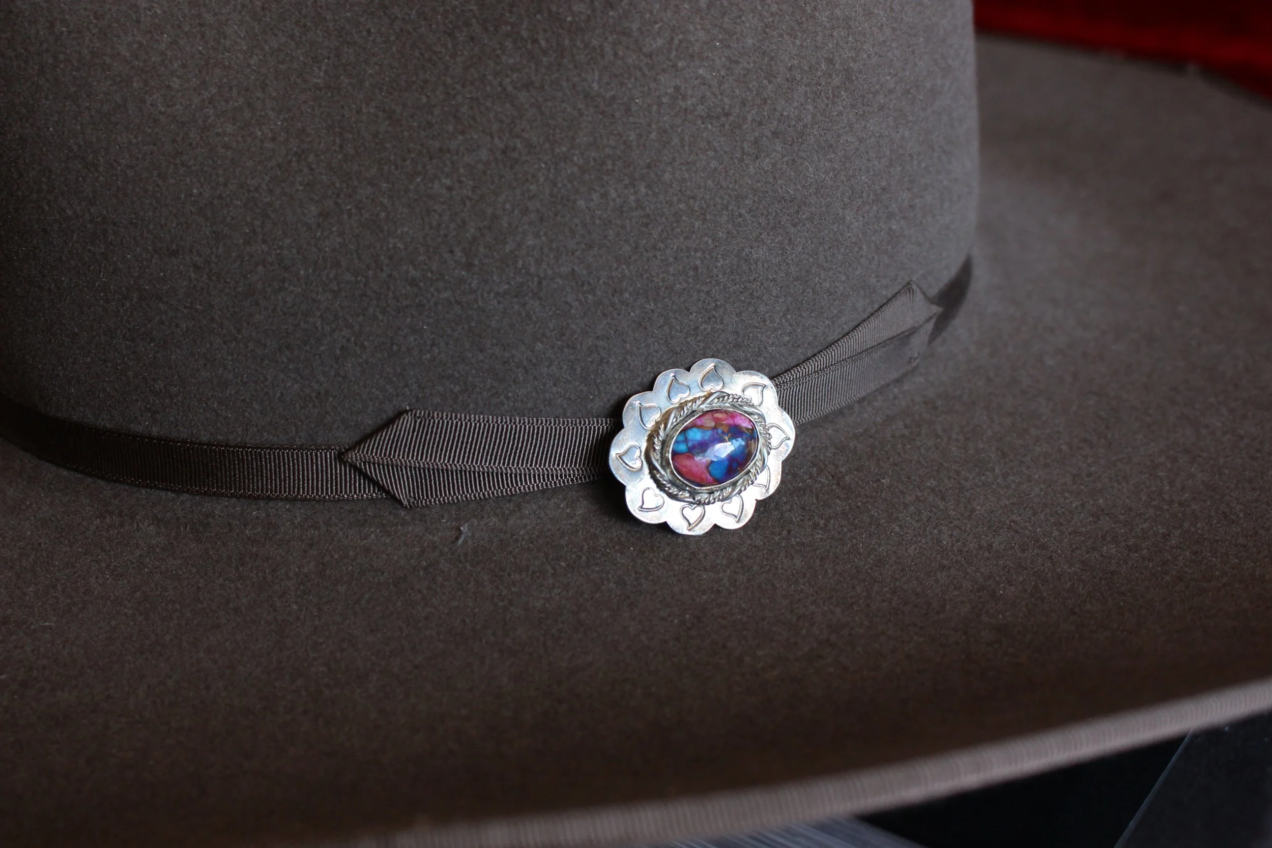 Handmade sterling hat pin