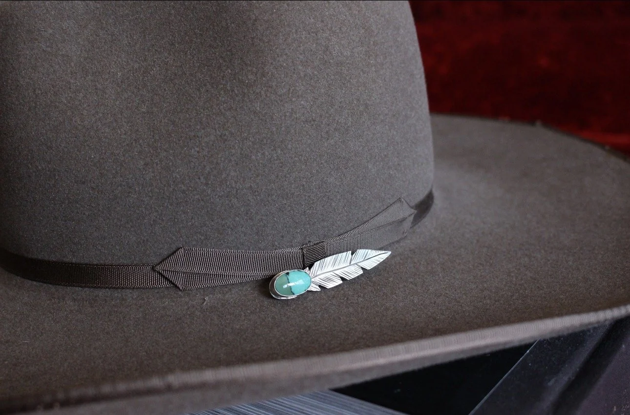 Handmade sterling hat pin
