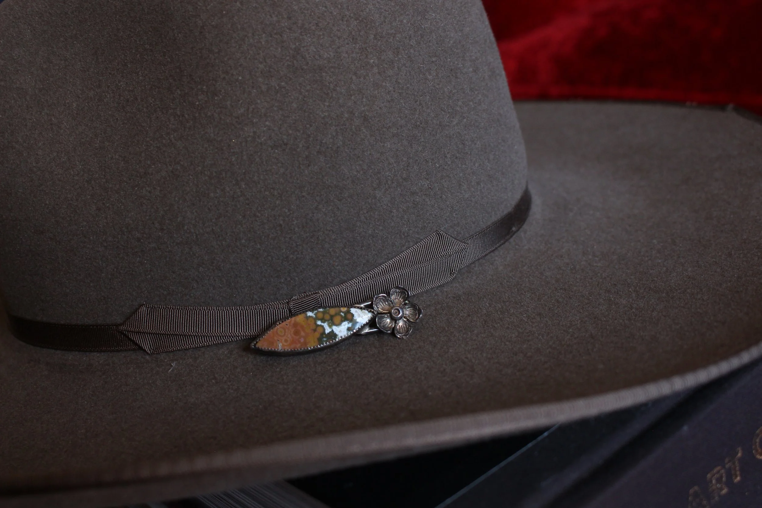 Handmade sterling hat pin