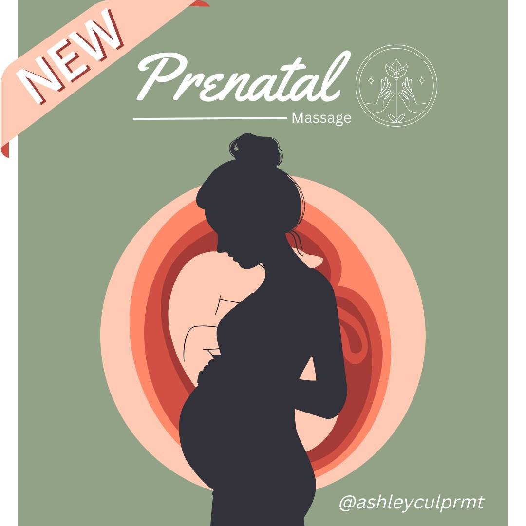 ✨Prenatal Massage now available with Ashley Culp, RMT! ✨

Within the first few months of pregnancy, pregnant bodies are still able to lay down on their bellies comfortably (in most cases); however, as the months go by, laying on the belly becomes les