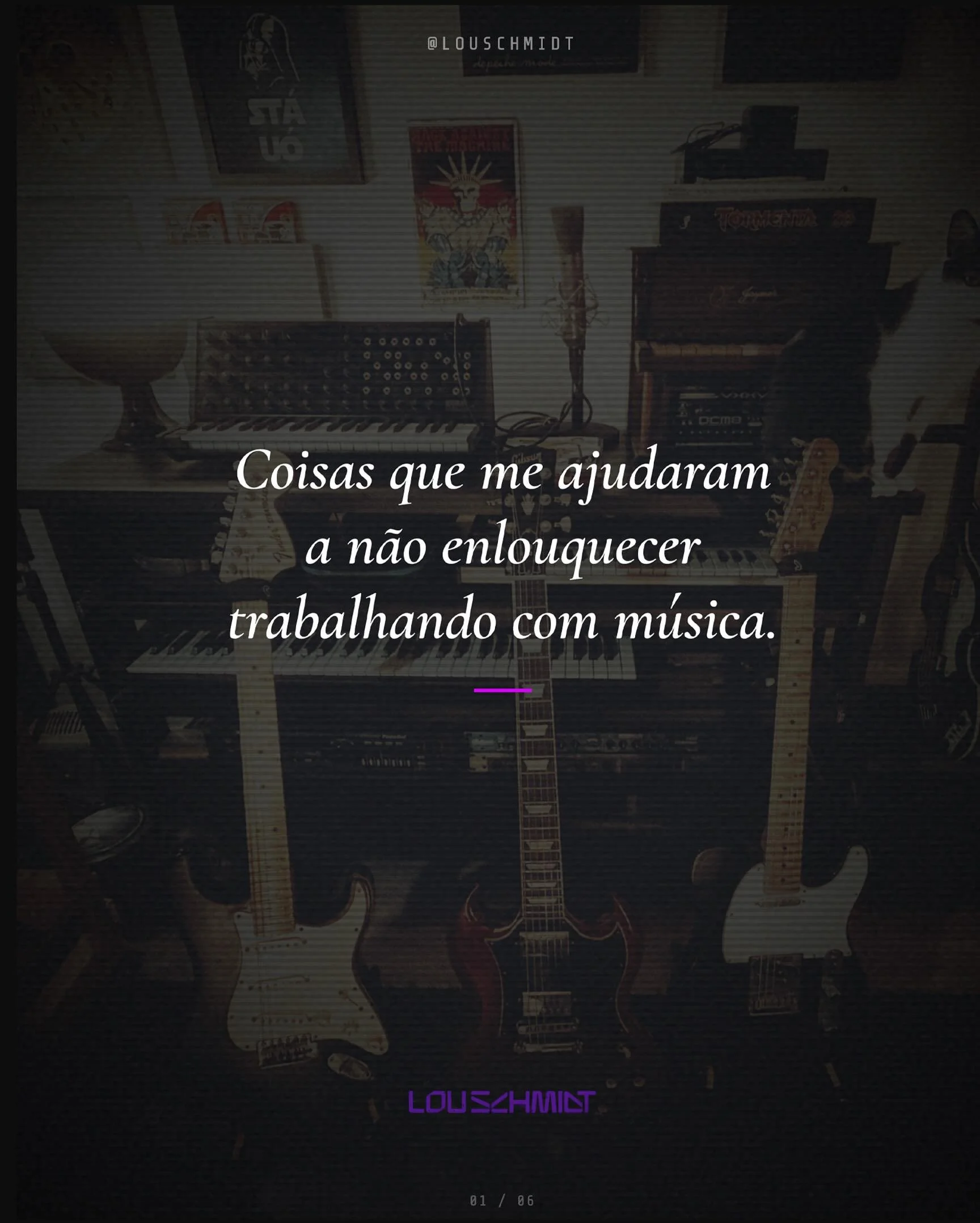 Enlouquecer trabalhando com m&uacute;sica !

🎚️My albums, soundtracks, videos, favorite plugins and gear | Meus &aacute;lbuns, trilhas sonoras, v&iacute;deos, plugins e equipos favoritos ⬇️

linktr.ee/louschmidt 

#louschmidt #composer #musicproduce