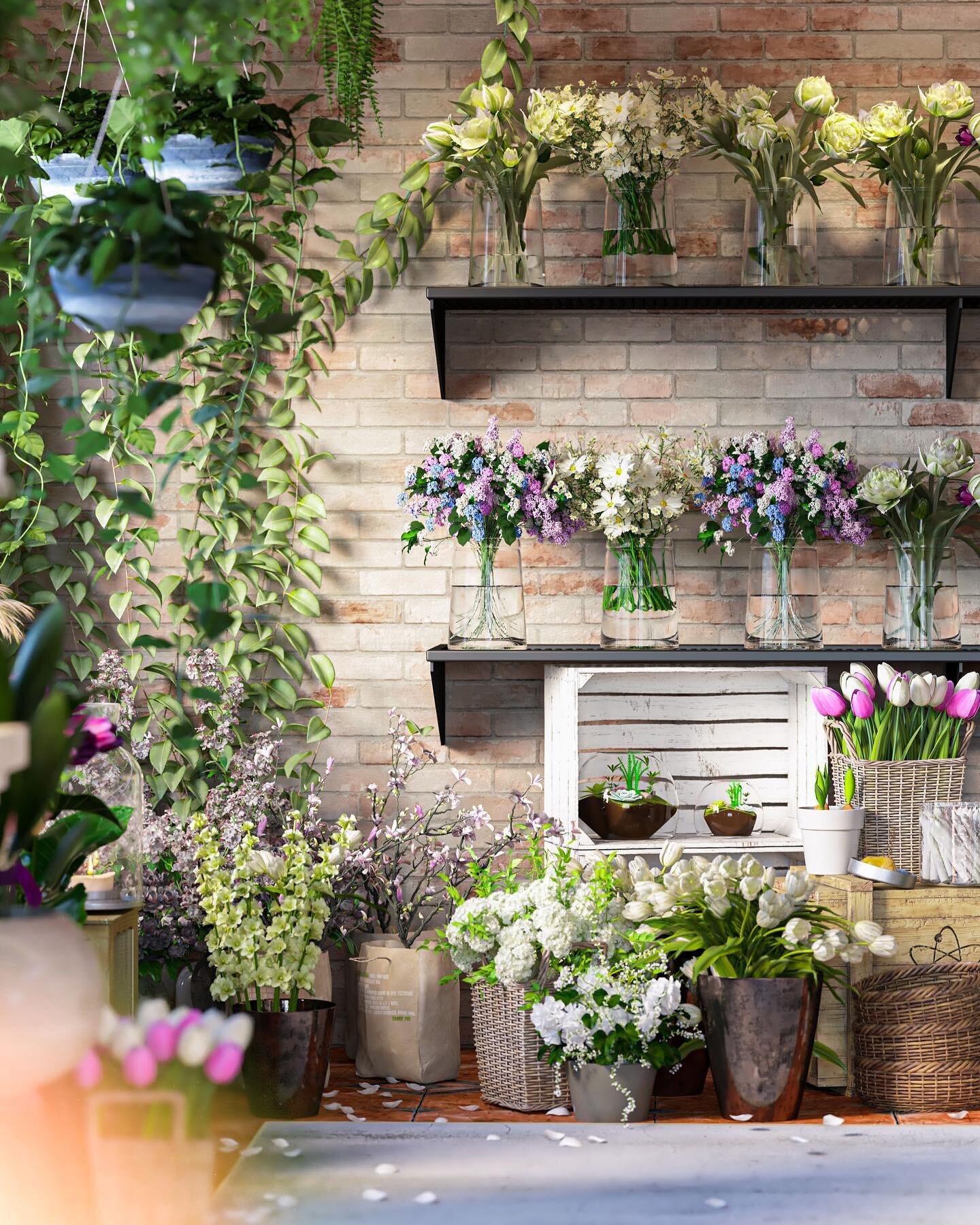 Happy Friday !
In honor of one of our teammates last weeks with BOLDR , we are happy to share a this beautiful rendering from a previous flower shop project he worked on. 
.
.
Stay tuned for our holiday image coming next Friday! 
.
.
#archviz #archit