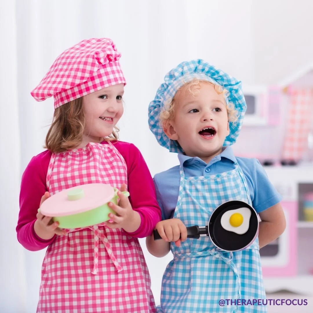 Summer is just around the corner!🌞
Here's a fun way to build social skills while playing at home this summer: Play &ldquo;restaurant&rdquo; or &ldquo;school.&rdquo; Have your child play different roles, such as the teacher, student, restaurant host,