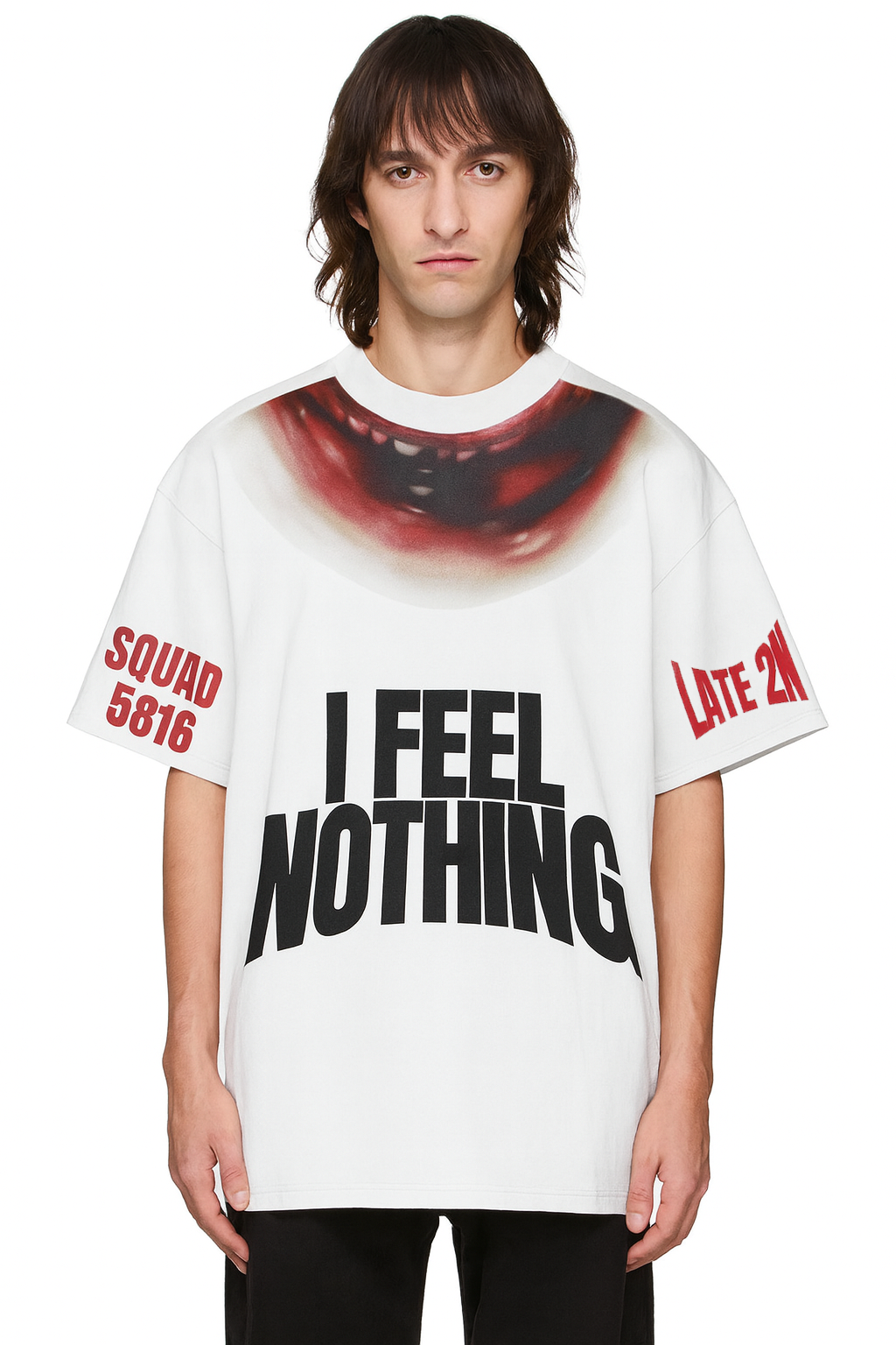 I FEEL NOTHING T-SHIRT - WHITE