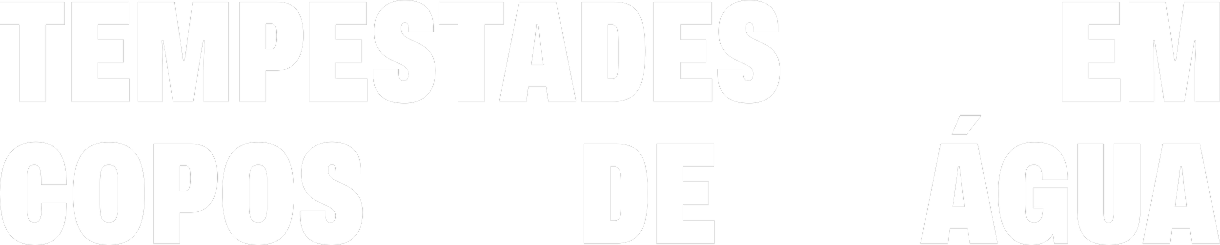 Tempestades em Copos de Água logo