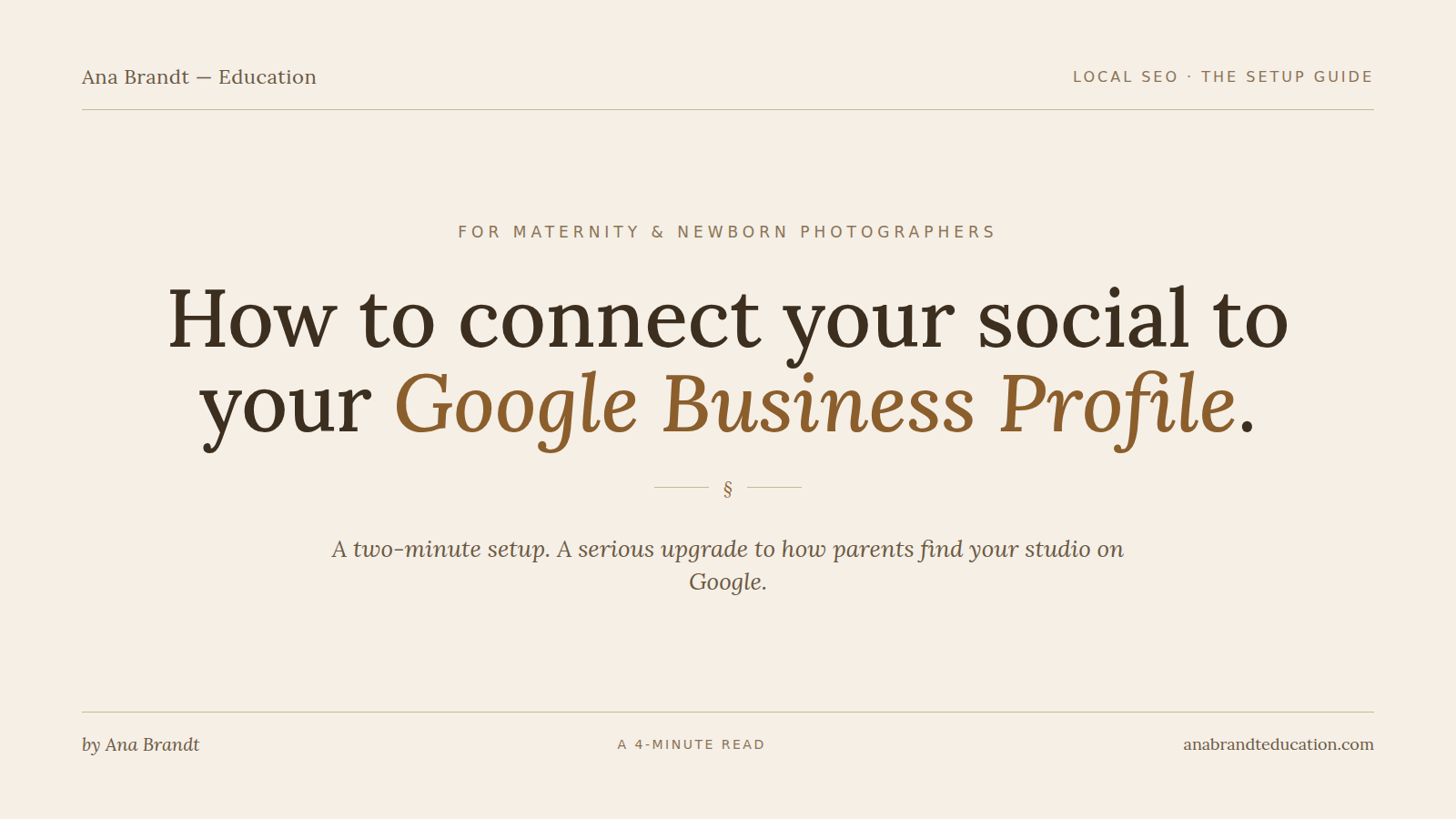 How to Connect Social Media to Your Google Business Profile