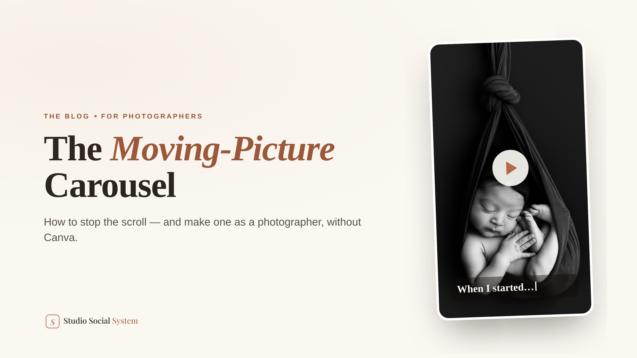 The Moving-Picture Carousel: How to Stop the Scroll (Without Canva)