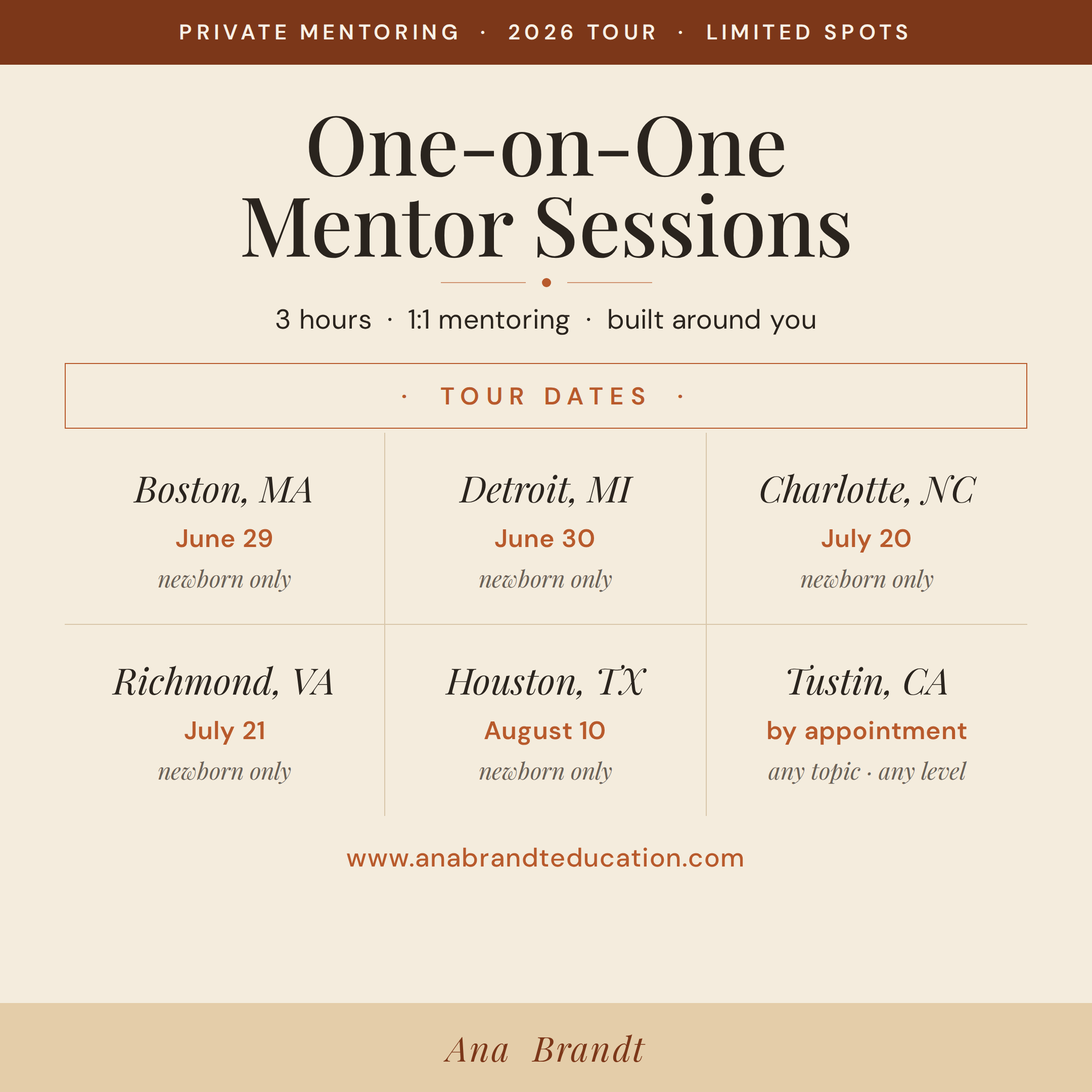 MINI MENTORING SESSIONS