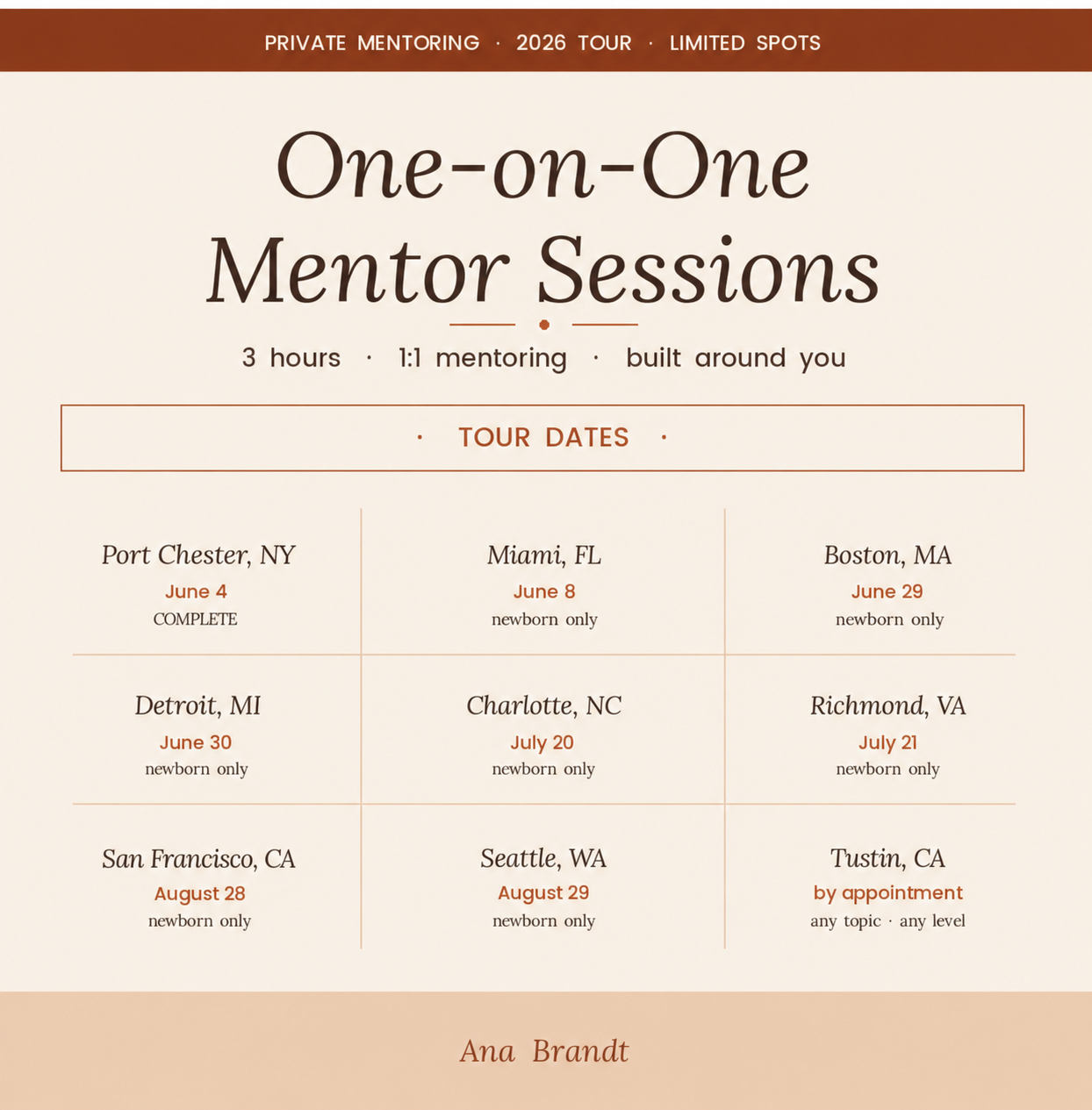 MINI MENTORING SESSIONS