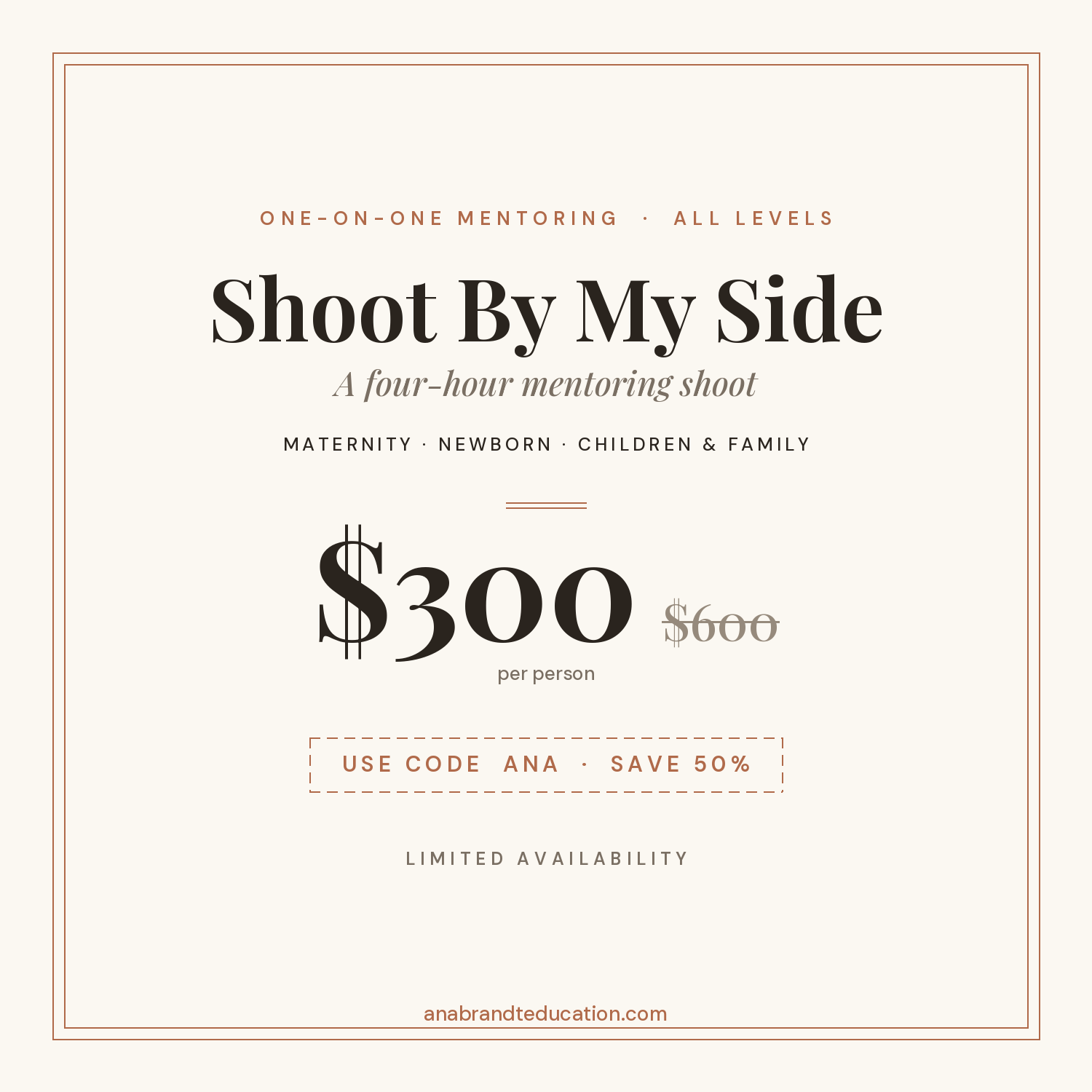 Mentoring Shoot — Shoot By My Side