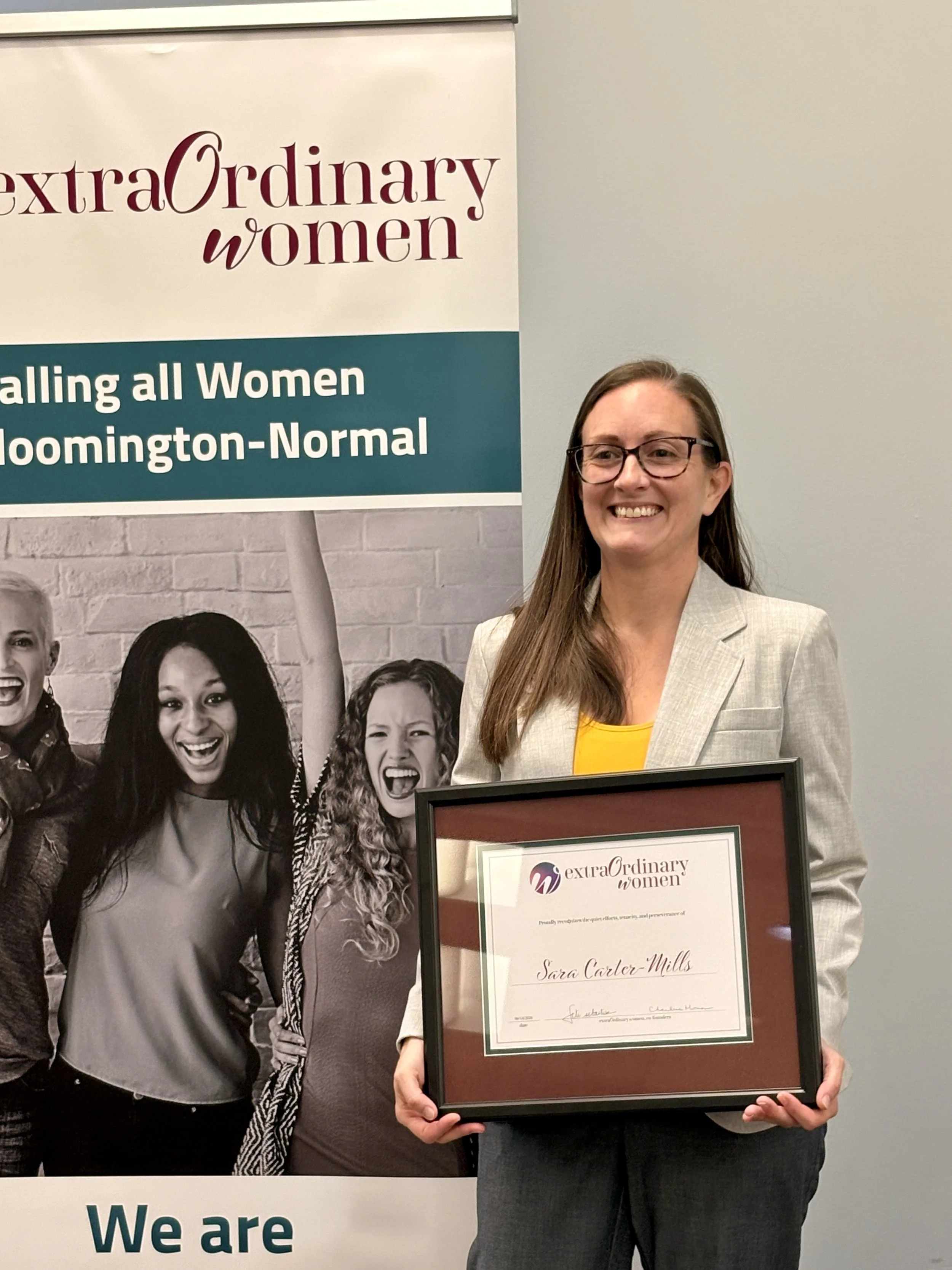 Congratulations to Sara Carter-Mills