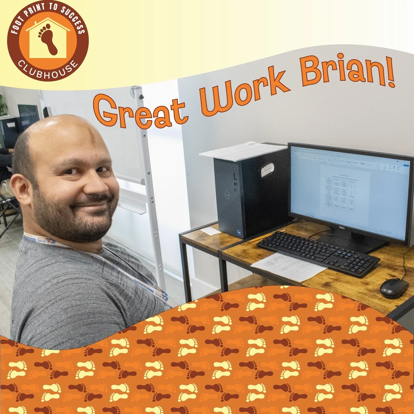 Member Brian sits down in our computer lab to manage inventory.
Thank you for your great work Brian!!🙏😃
 #footprinttosuccessclubhouse #clubhouse #clubhouseworks #clubhousemodel #clubhousevibes