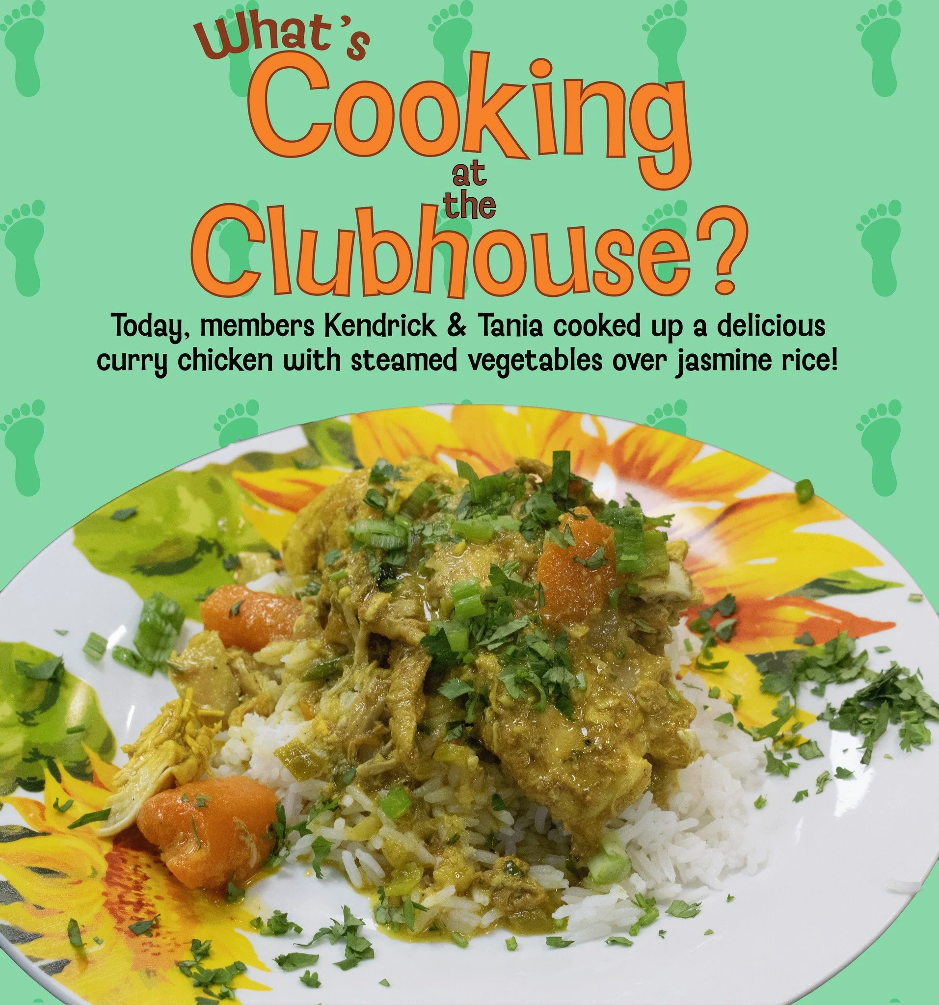 What's cooking at the Clubhouse? 😋🍗
Today our wonderful members Tania and Kendrick whipped up a wonderfully delicious chicken curry, with steamed vegetables and jasmine rice! 
It was another incredible meal to come out of our brand new Teaching Kit