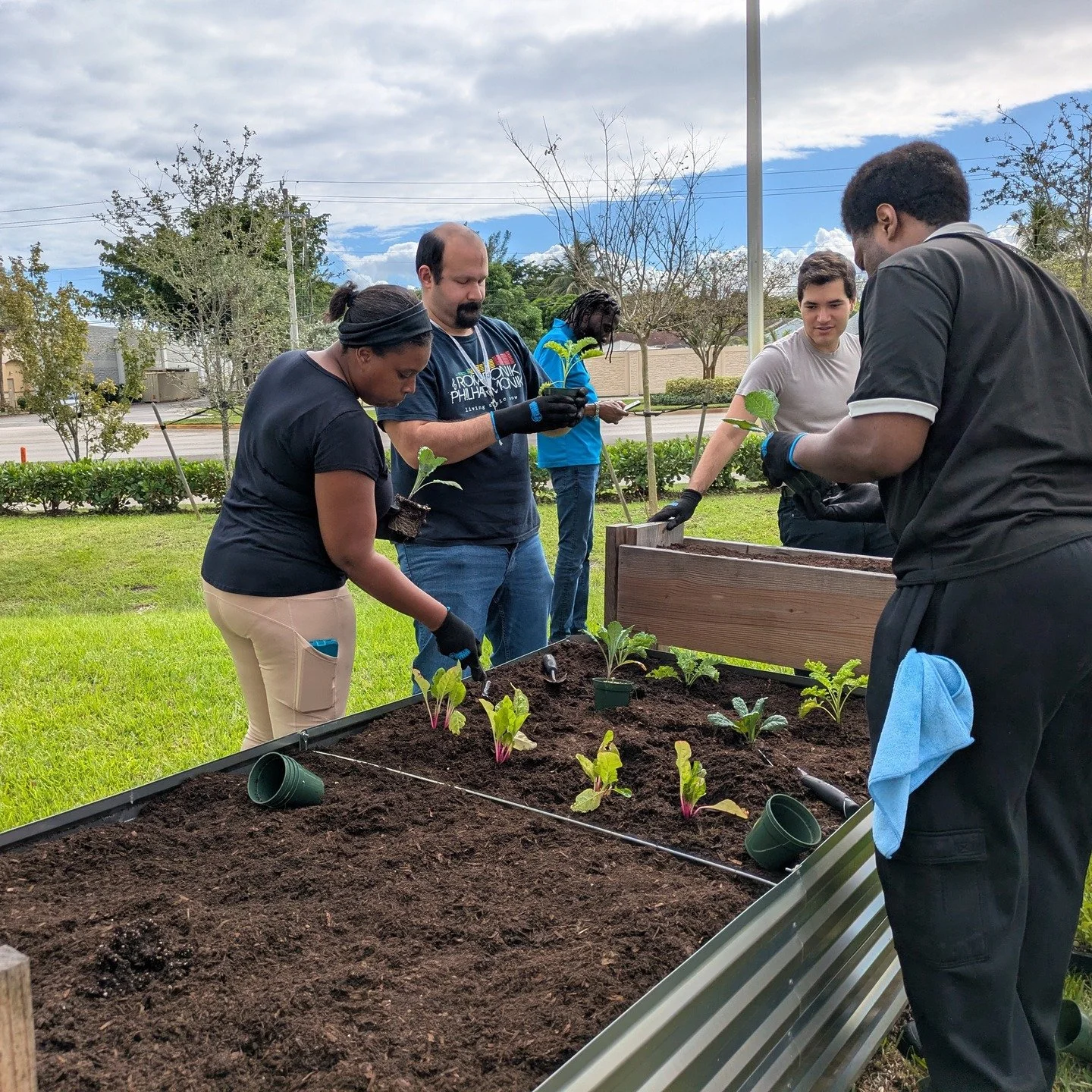 Our vegetable garden is up and running! 🥕🫑Thank you so much to all the members who assisted to the @urban_oasis_project for coming out and not only helping us with the planting of our vegetable garden, but for supplying us with the materials and kn