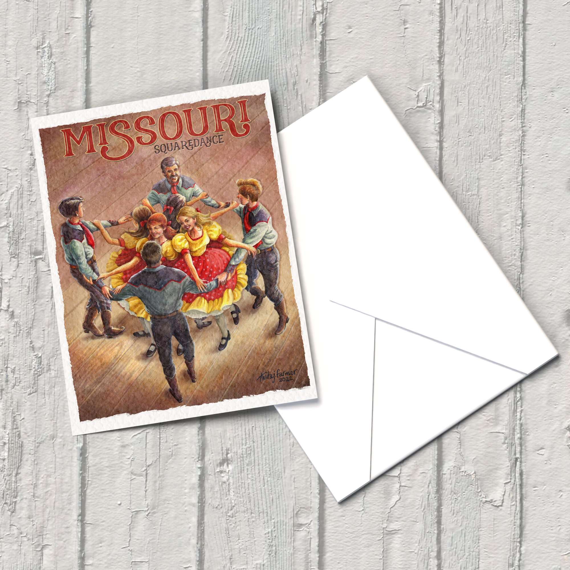"Missouri Square Dance" Greeting Card