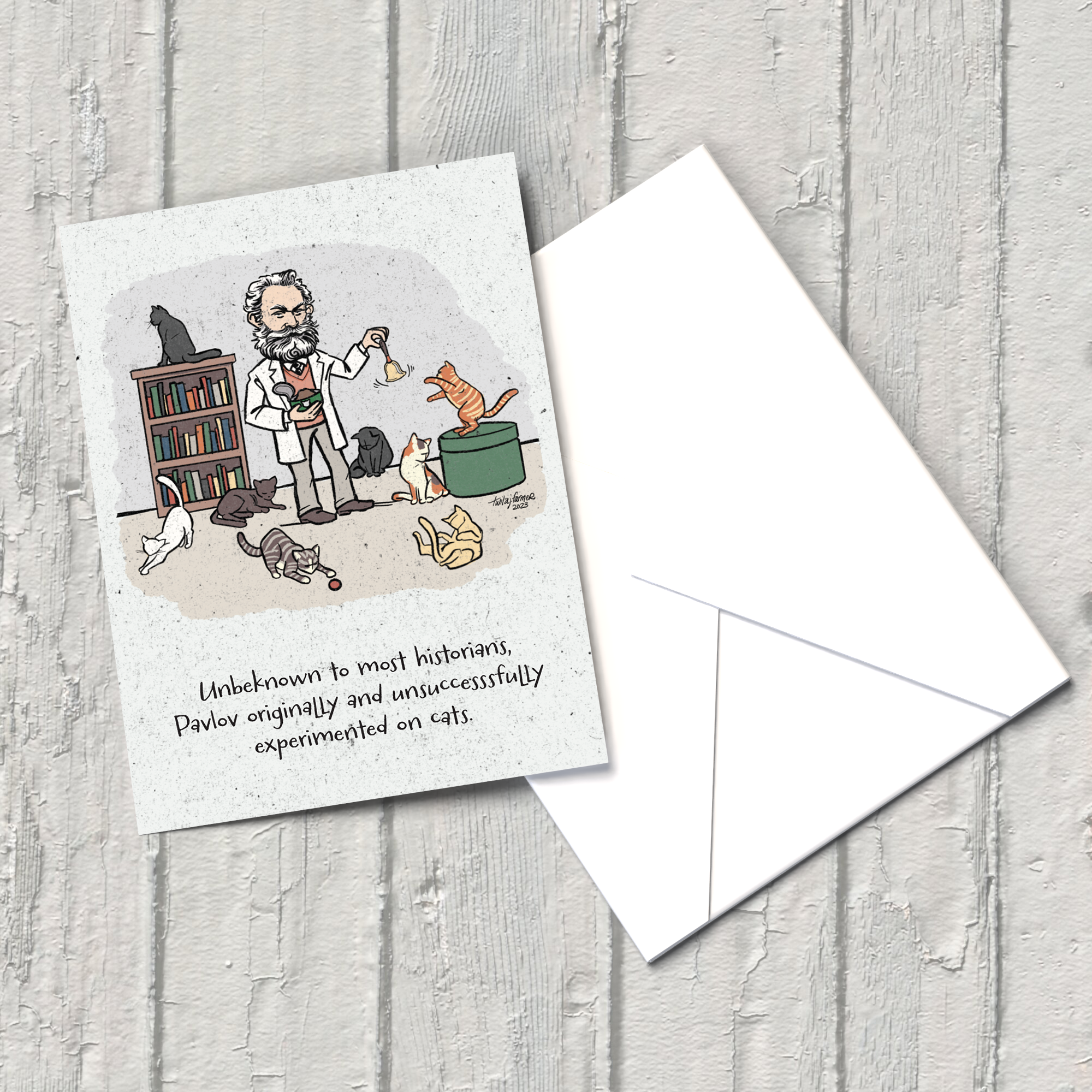 "Pavlov's Cats" Birthday Card