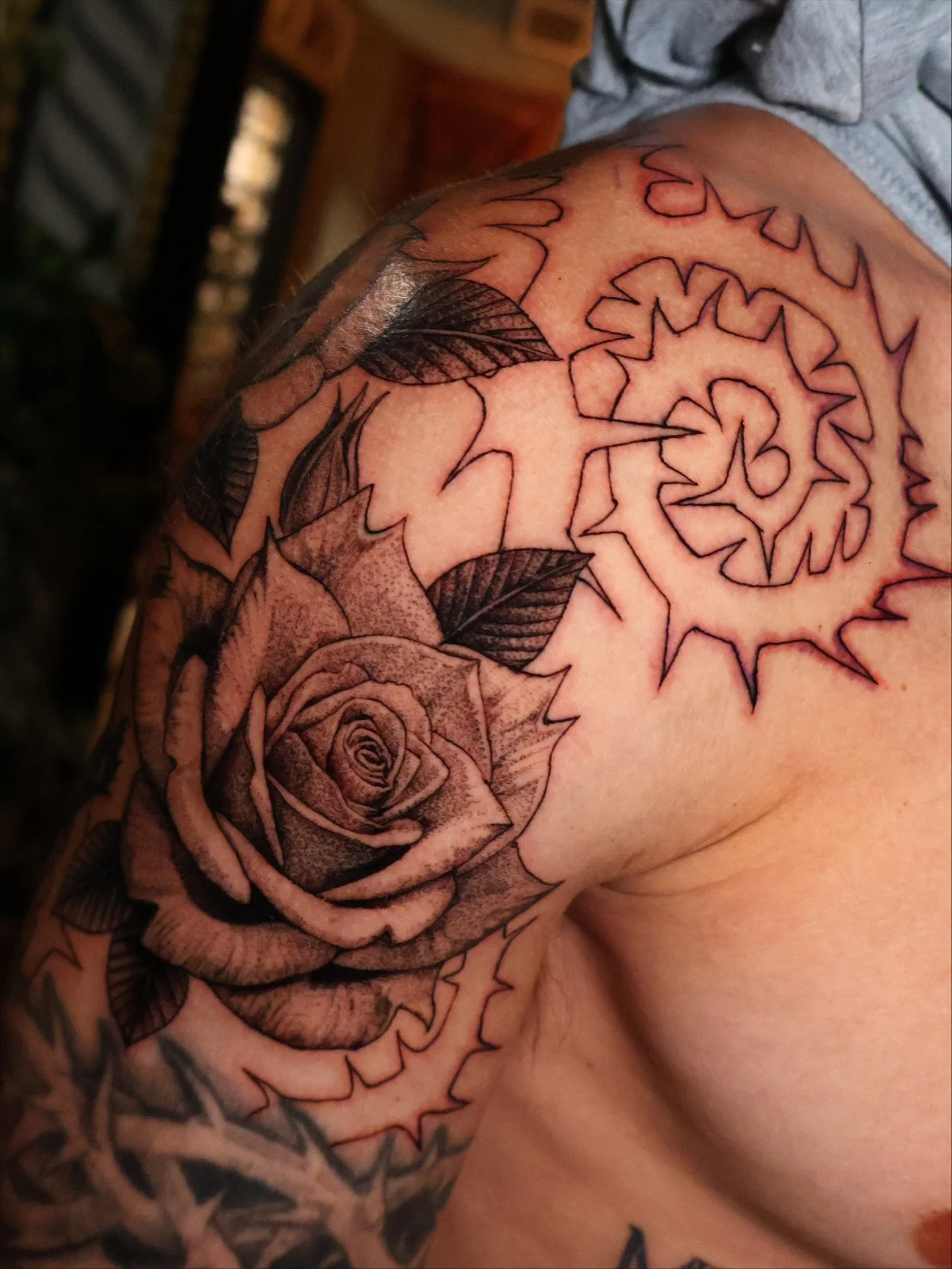 Roses! Roses! Roses! Thanks for lookin! I&rsquo;ve got availability for tattoos this week if your fixin for one!