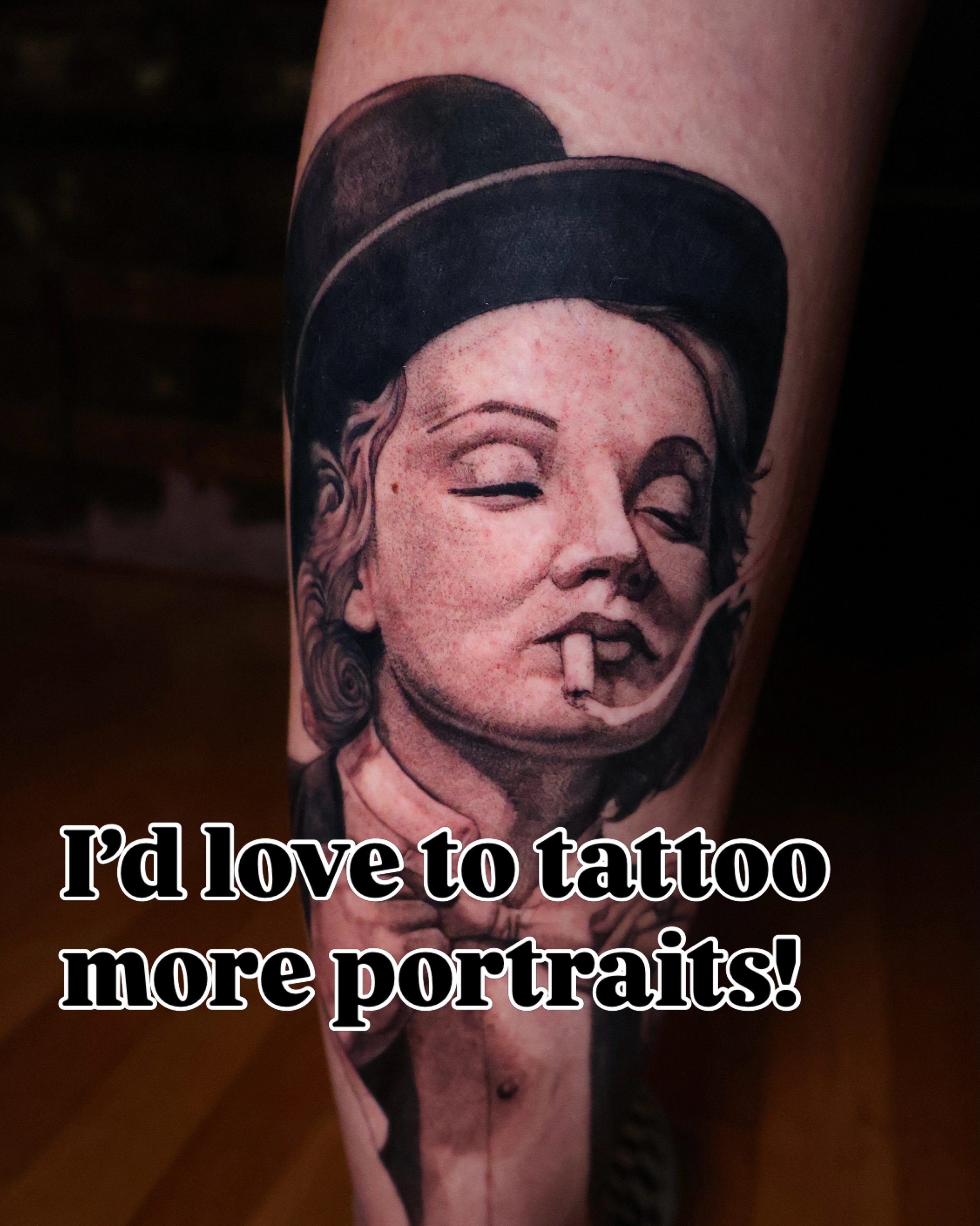 Last 3 are healed ➡️➡️➡️ Let&rsquo;s get more portraits on the books! Pets, people, someone you love, someone you hate, dead people, living people, undead people&hellip; I&rsquo;ll tattoo &lsquo;em all! Get at me in the comments or DMs and we&rsquo;l