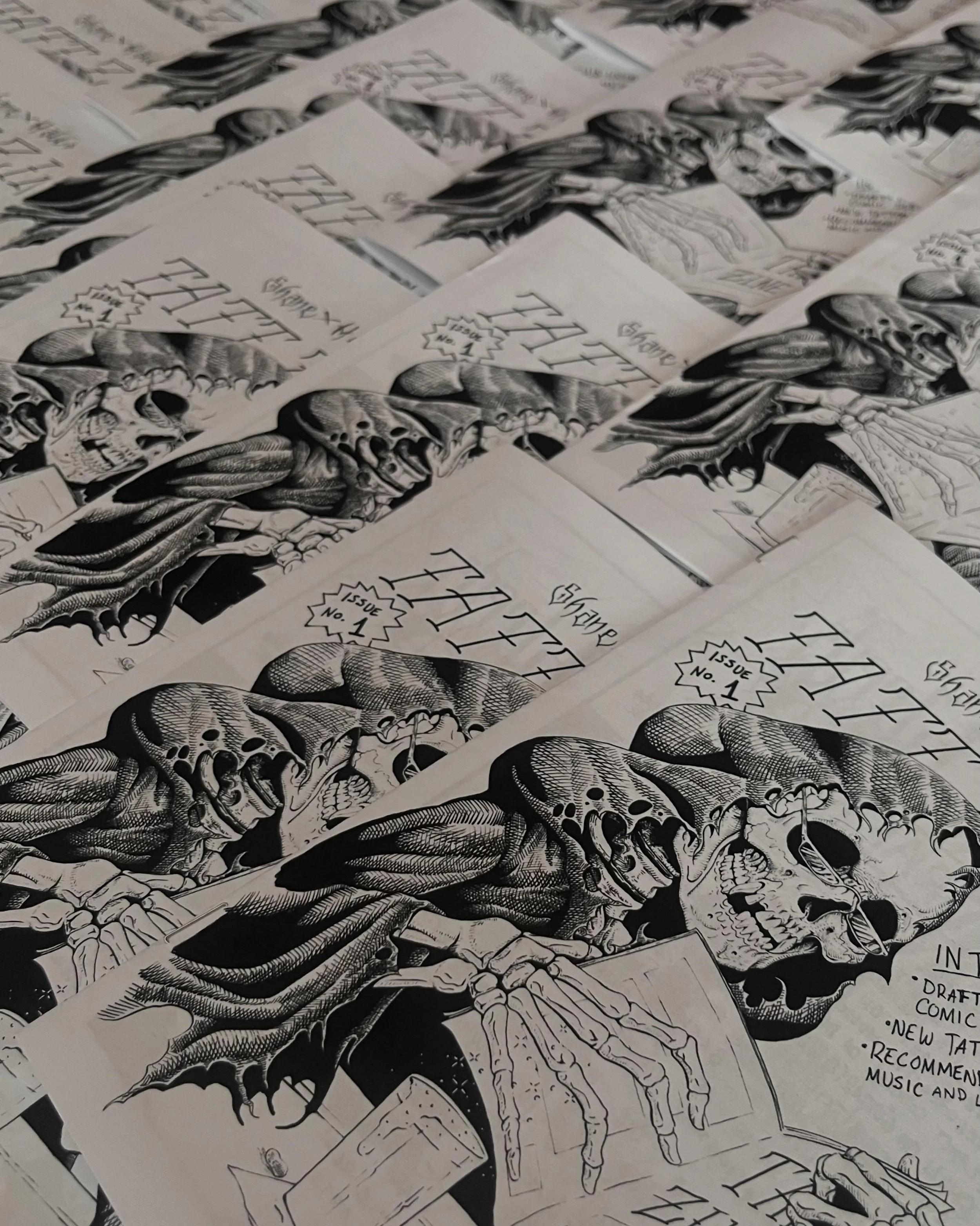 Have you read my zine?!?! I have some available at @electricgolddowntown for freeeee.  it includes rough drafts from my new comic book series, some of my tattoo flash and a section on fun things I like that you might like. I&rsquo;ve been leaving cop