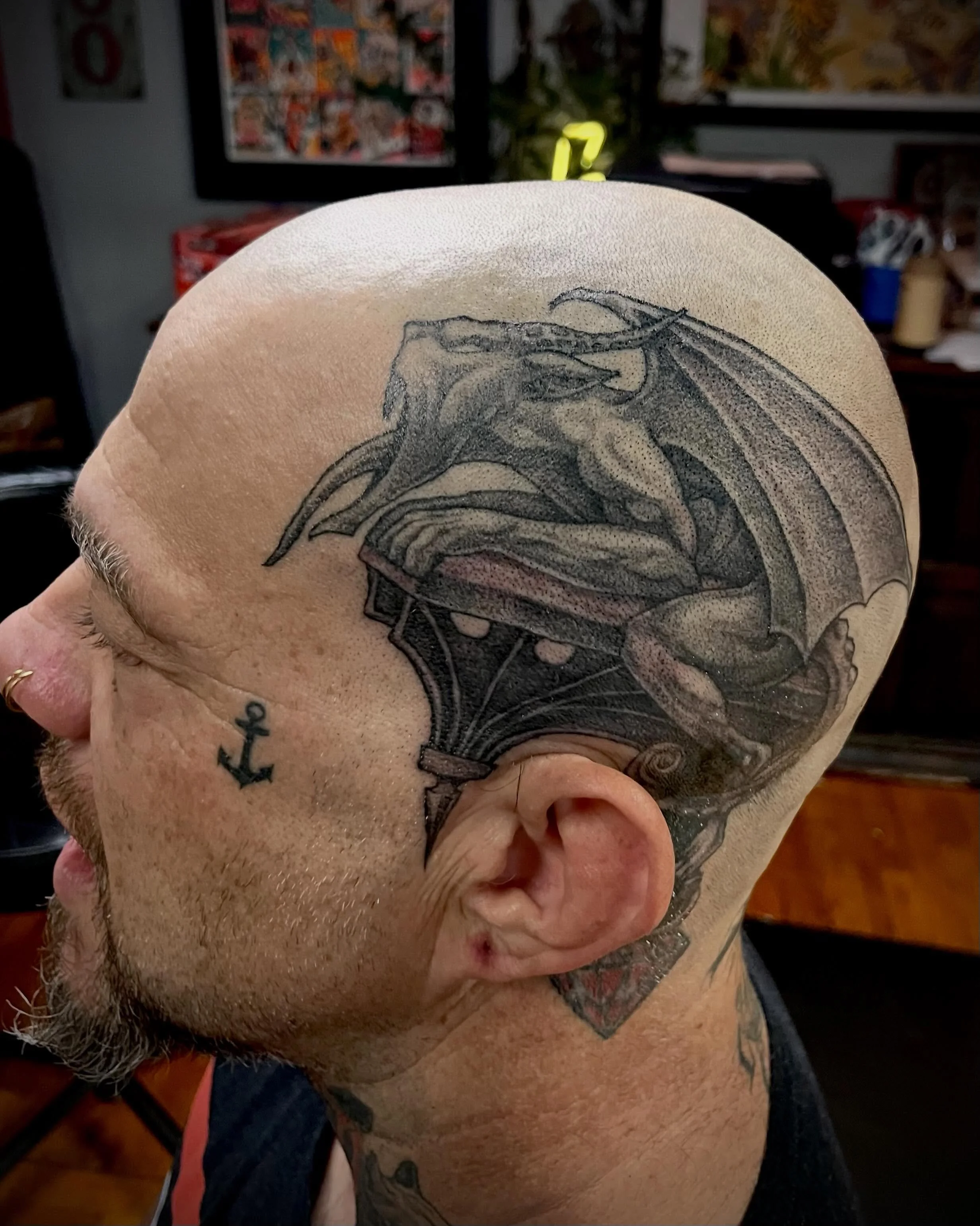 Another addition to @cgkartlife &lsquo;s dome tattoo! Thanks for the trust!! A couple more sittings to tie it all together! Books are open! DM me some ideas!