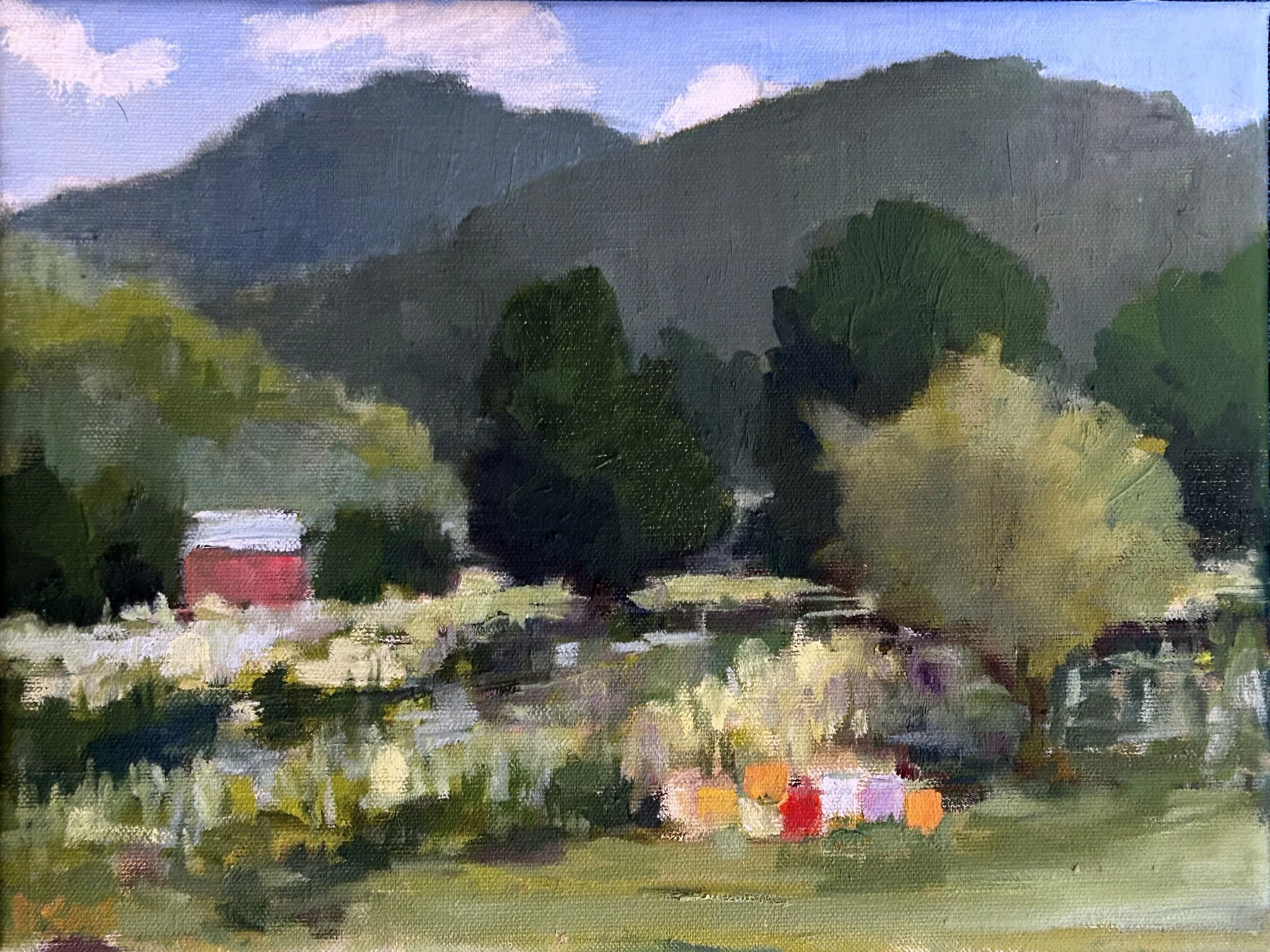 Valle Crucis Bees II (2023)

oil on canvas
9 x 12 inches framed
