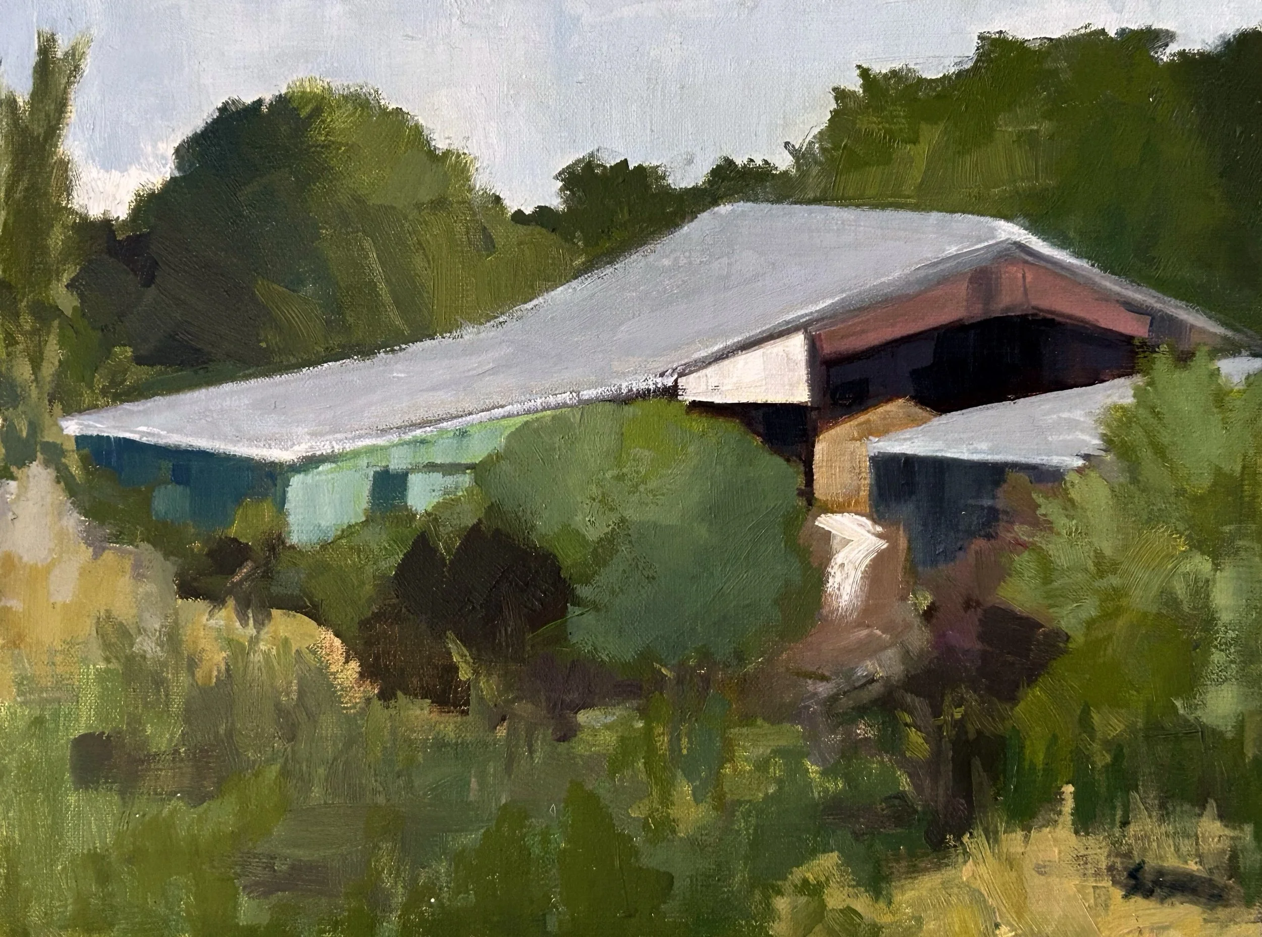 Barn at Croix Petit (2022)

oil on linen panel en plein air 
9 x 12 inches framed

