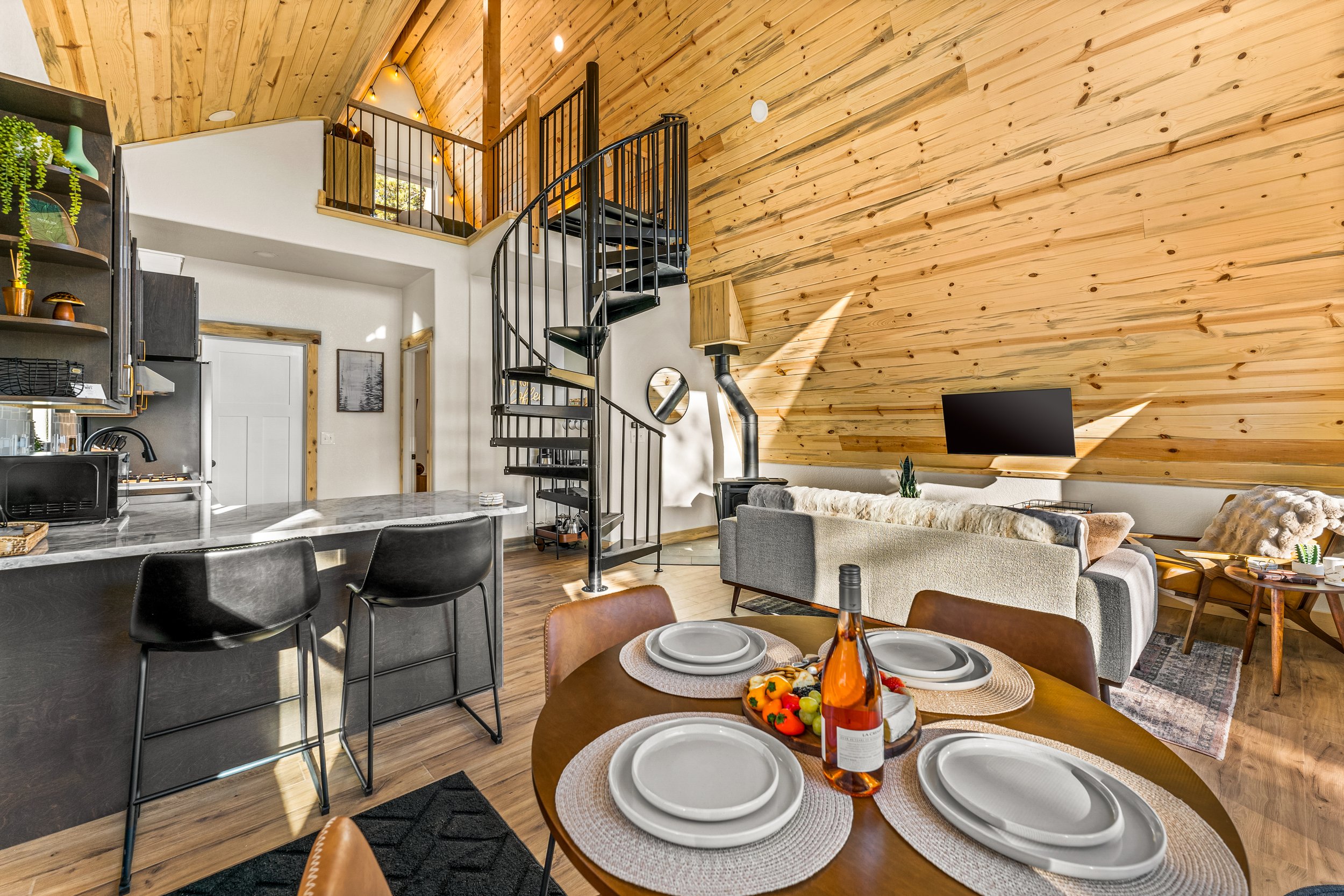 A Frame living area view built with quality craftsmanship and purpose