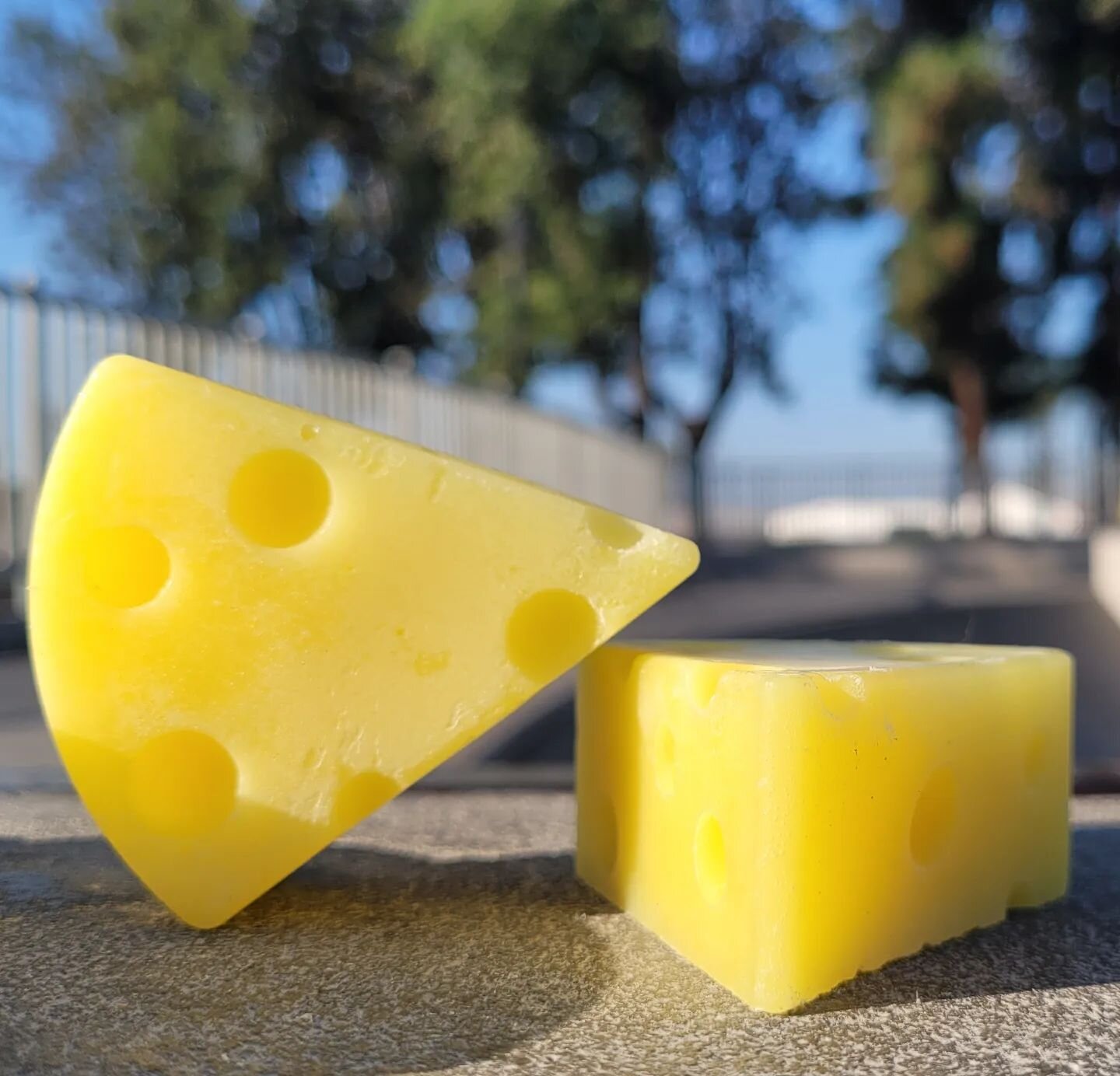 Koalaty cheese 🧀  skate wax! Now available! Our Limited Time seasonal theme skate wax looks like cheese to trickb your friends and the smooth Koalaty slide is always a treat.
