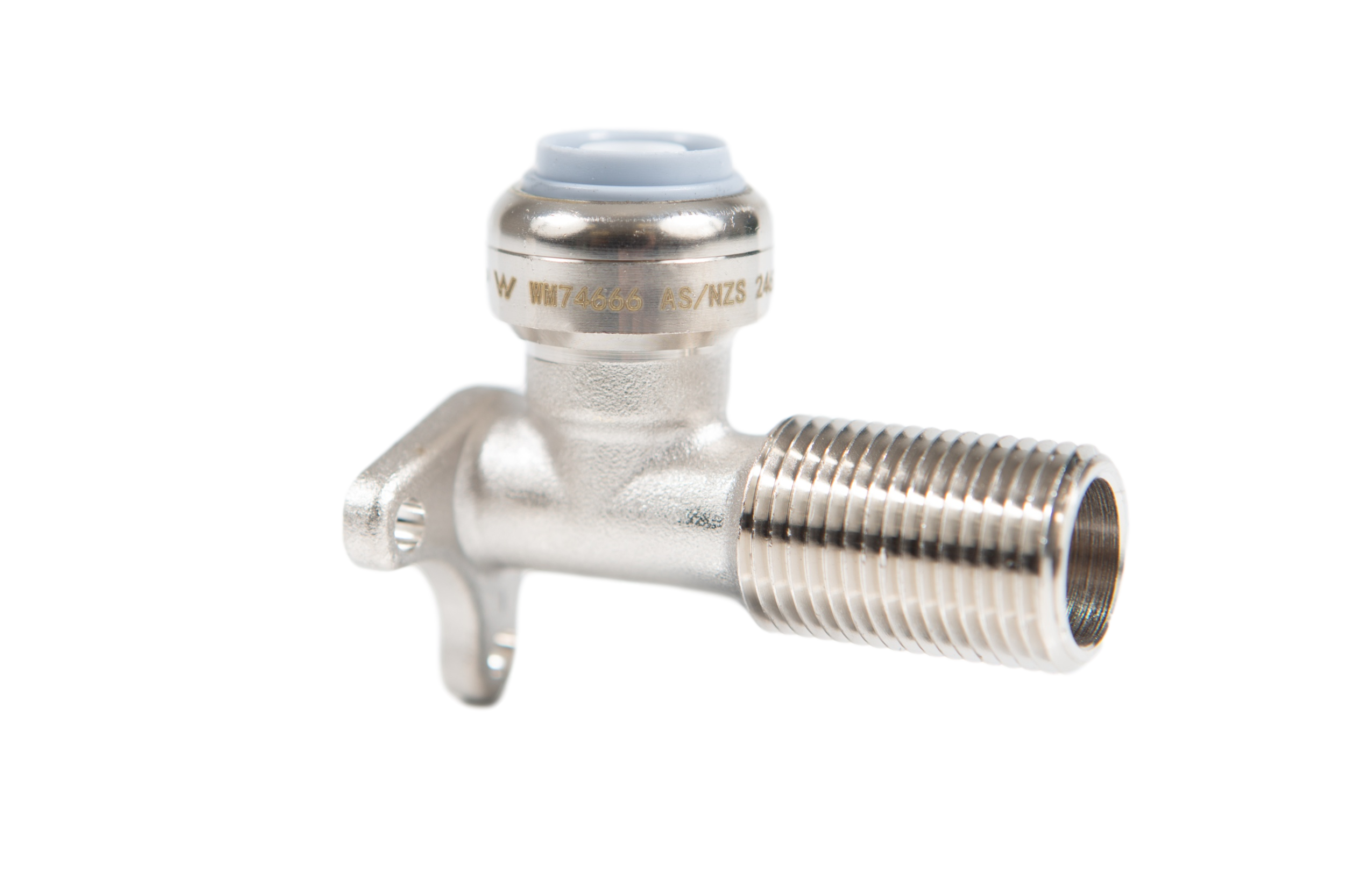MALE WINGBACK ELBOW18mm x 1/2” BSP22mm x 3/4” BSP