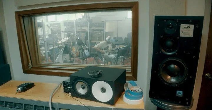 @fantasticgabe recording parts for King King, CF021, by @joeywaronker and Pete Min, @lucysmeatmarket