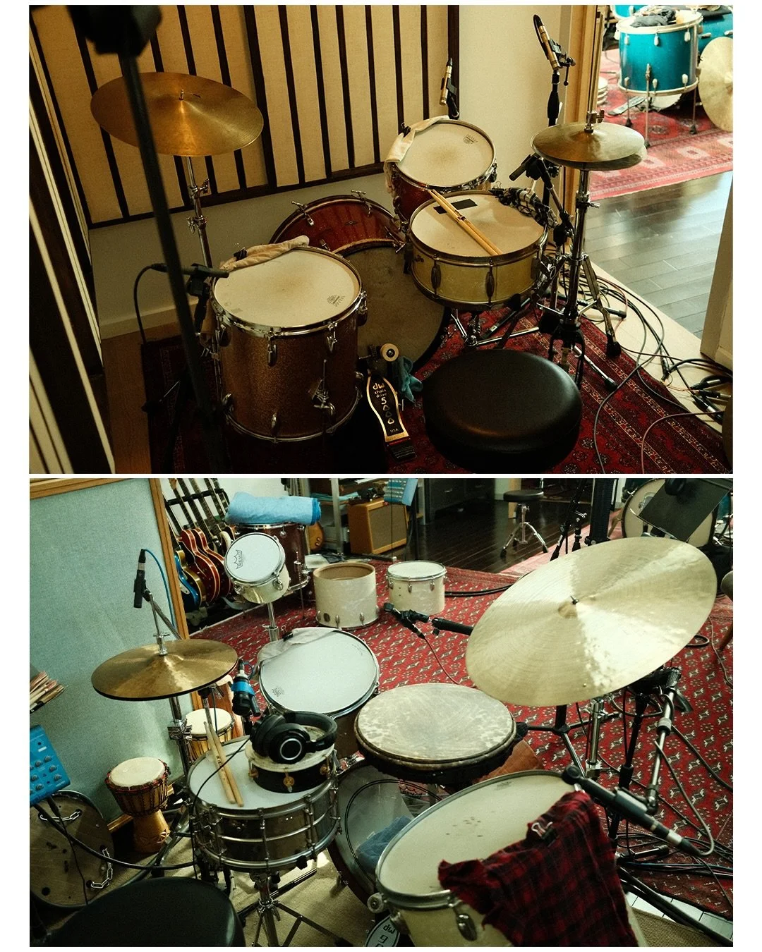 The drums featured on "Little Dipper." 
.
Photos @cfwein